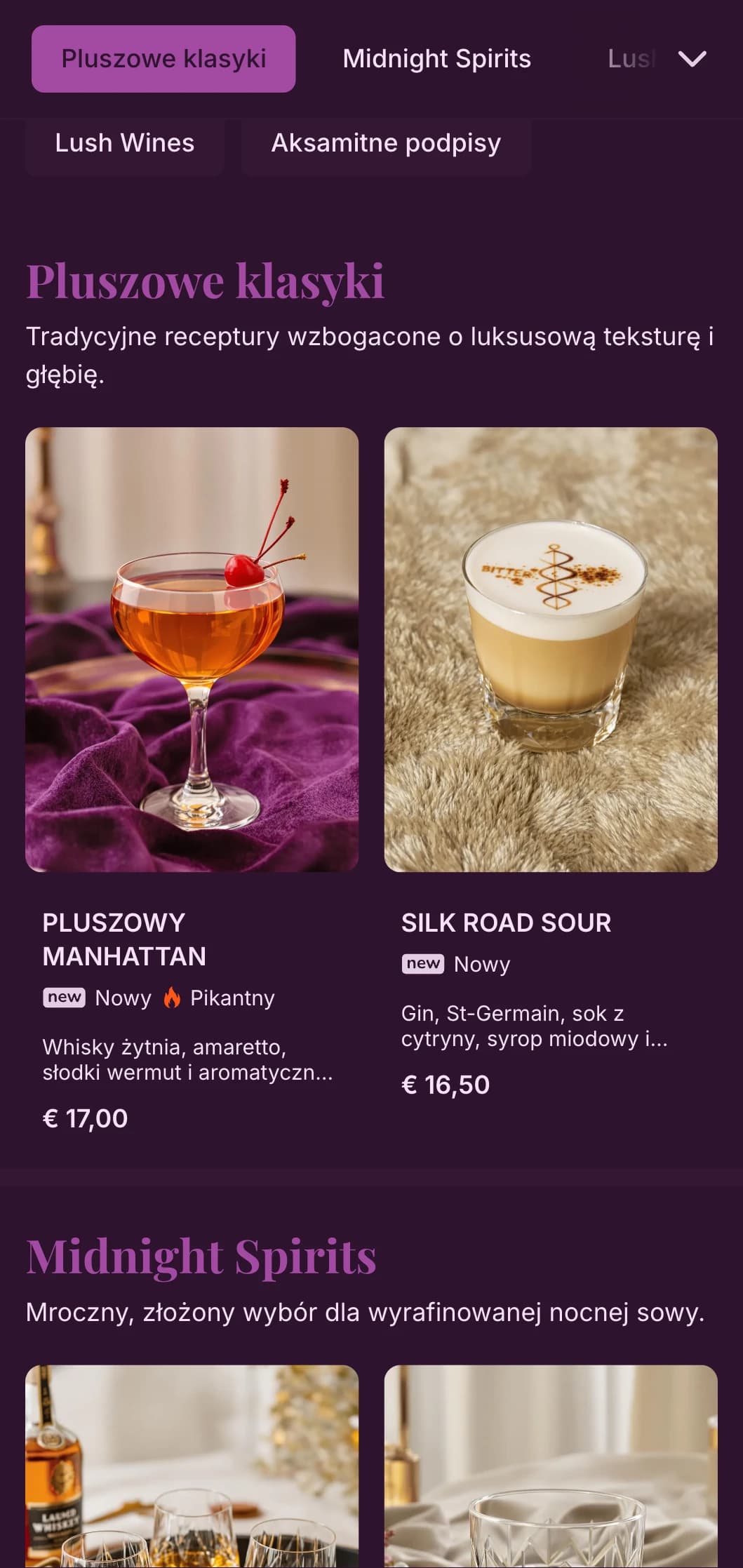 Luksusowy fioletowy design z aksamitnymi teksturami dla intymnych miejsc speakeasy.
