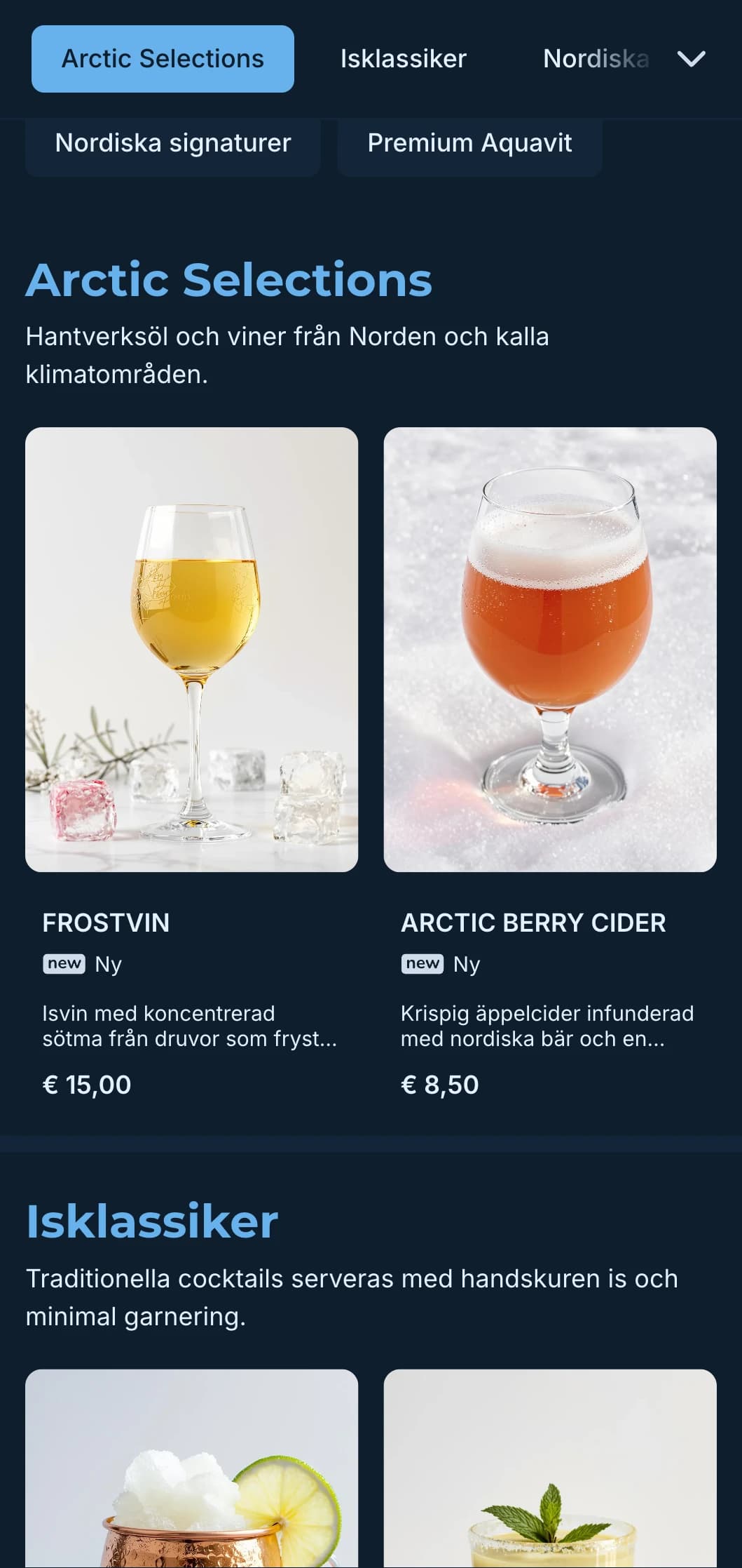Ren skandinaviskinspirerad design med svala blå toner för moderna inrättningar.