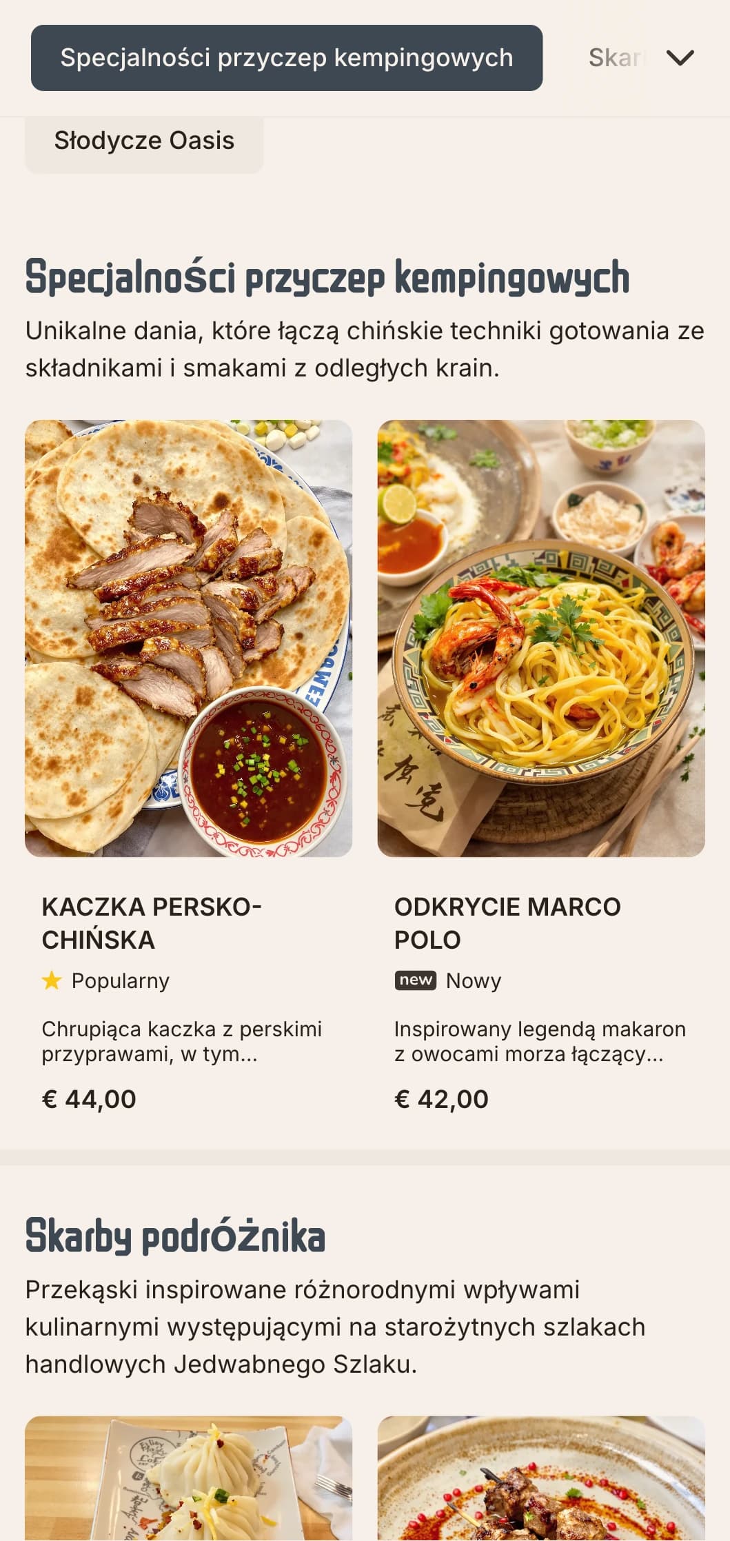 Eleganckie chińskie menu inspirowane historycznym Jedwabnym Szlakiem, zawierające wyrafinowane elementy kulturowe i wyrafinowaną paletę kolorów.