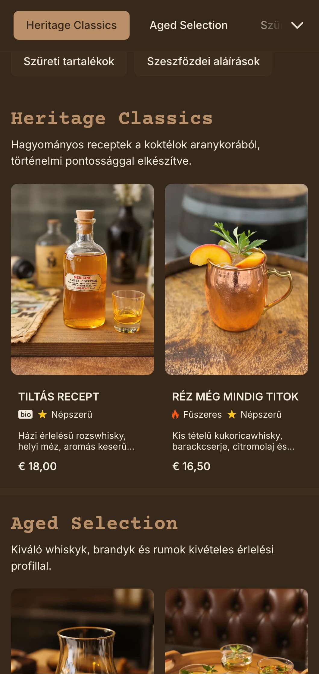 Időtlen barna és krémszínű design vintage szeszfőzdei elemekkel a kézműves szeszesitalok helyszínén.