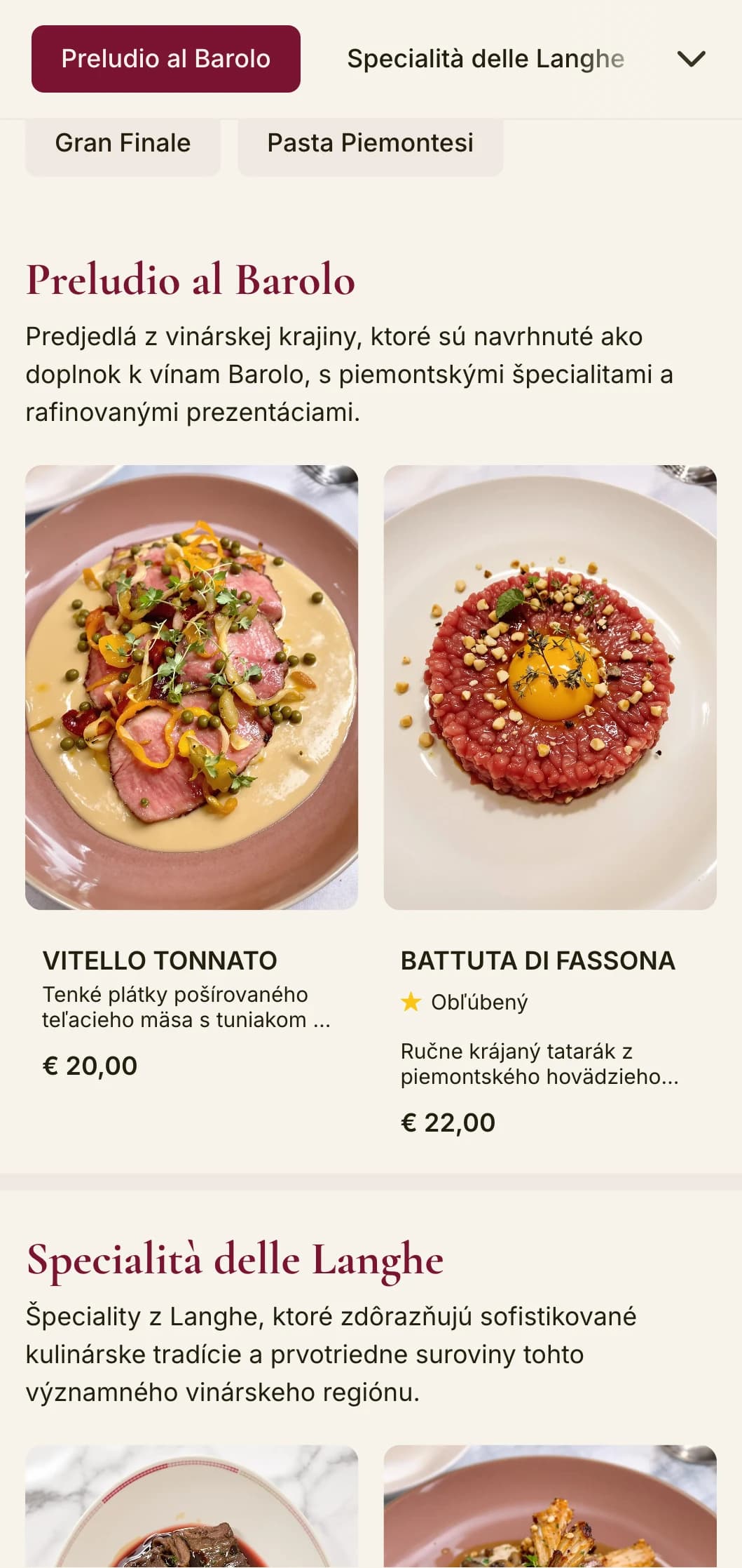 Sofistikovaný dizajn s hlbokou červenou farbou vína oslavuje slávnu vinársku tradíciu Piemontu Barolo.