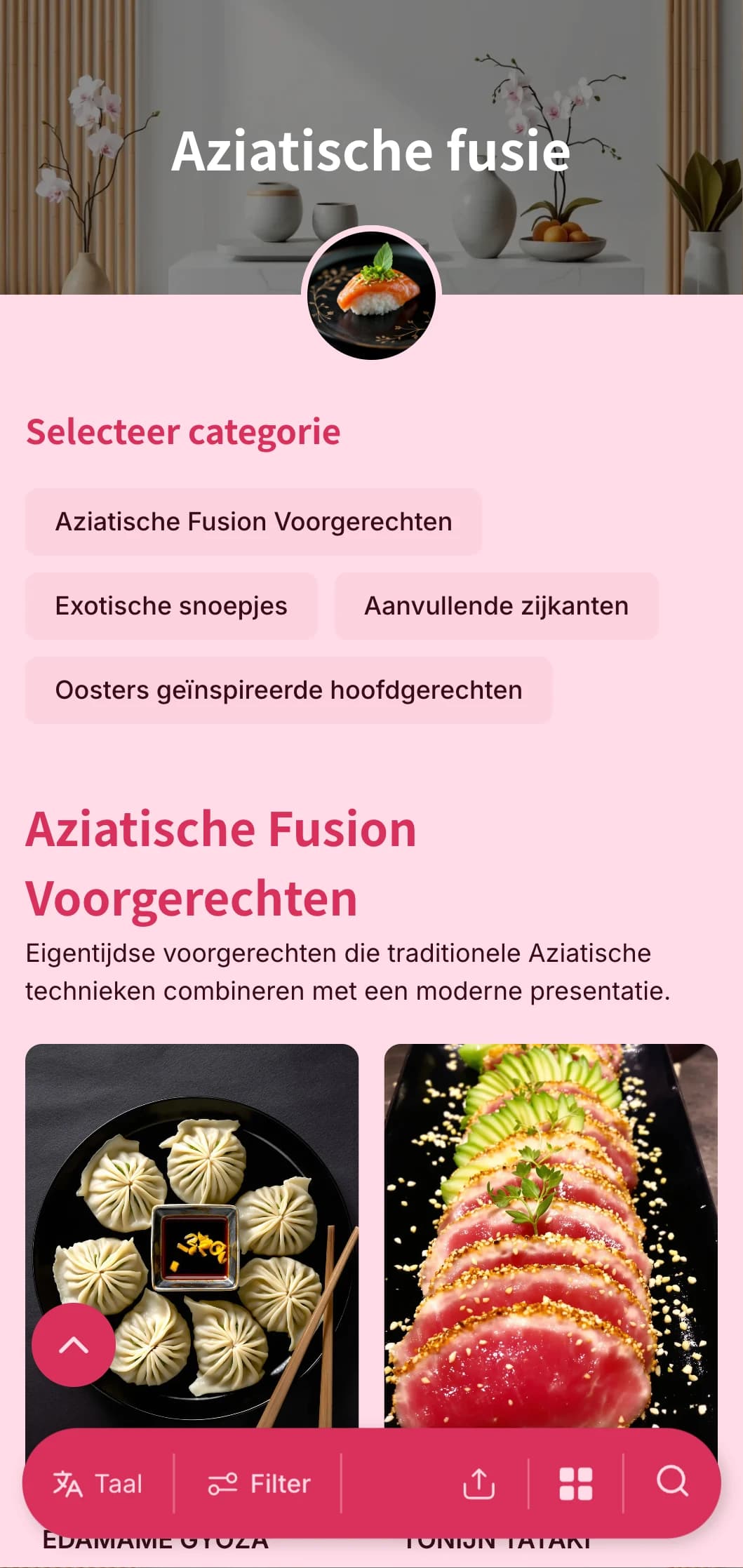 Eigentijdse Aziatisch geïnspireerde catering combineert traditionele technieken met moderne presentatie voor trendy evenementen en internationale bijeenkomsten.