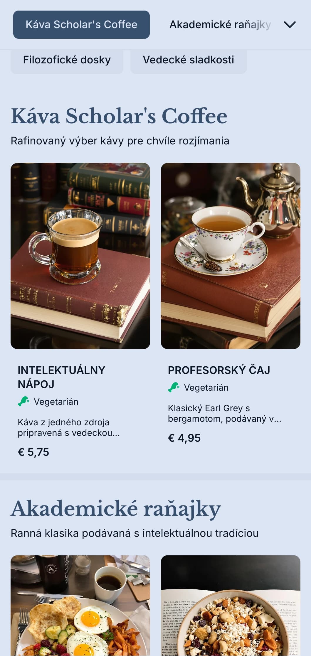 Sofistikovaný námornícky dizajn s akademickými prvkami pre kaviarne v blízkosti univerzít.