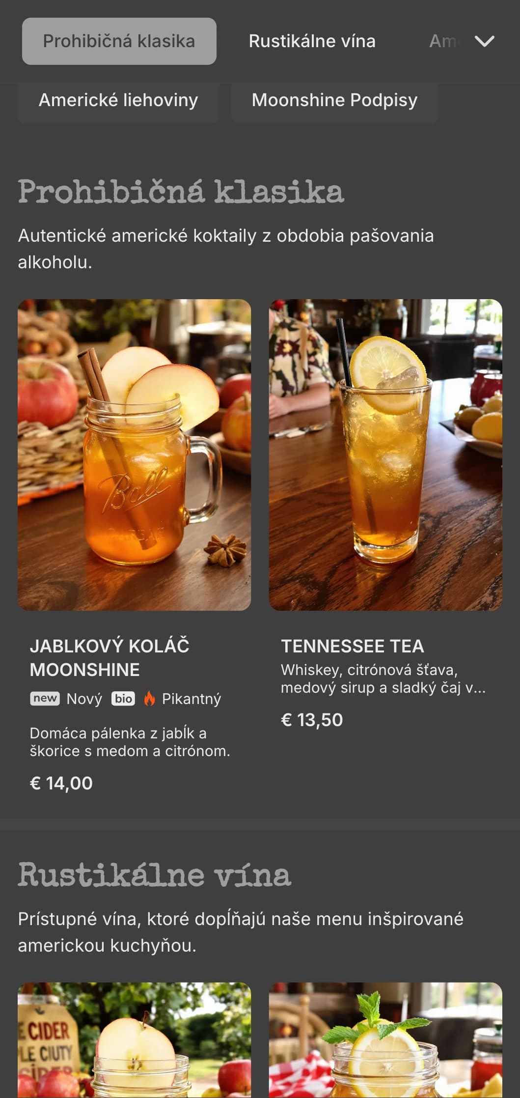 Vintage sivý dizajn s prvkami prohibície pre americké bary s liehovinami.