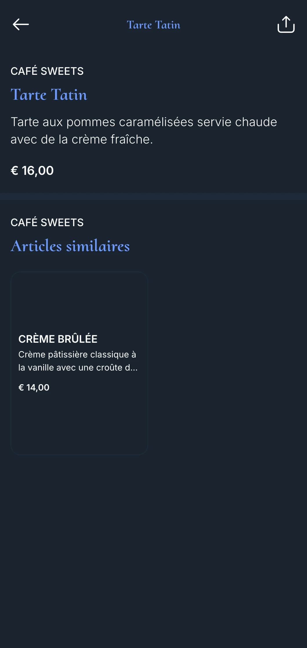 Un charmant menu d'inspiration française avec des éléments de bistro classique et des accents bleu marine, parfaits pour la cuisine française.