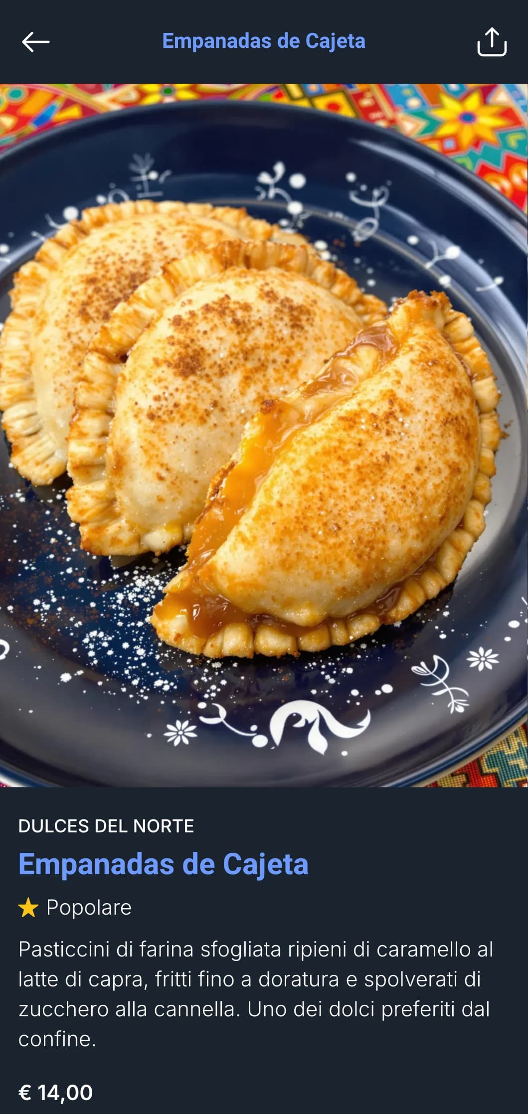 Cucina audace e sostanziosa del confine settentrionale messicano, con accenti blu, specialità di tortilla di farina e preparazioni di manzo alla griglia.