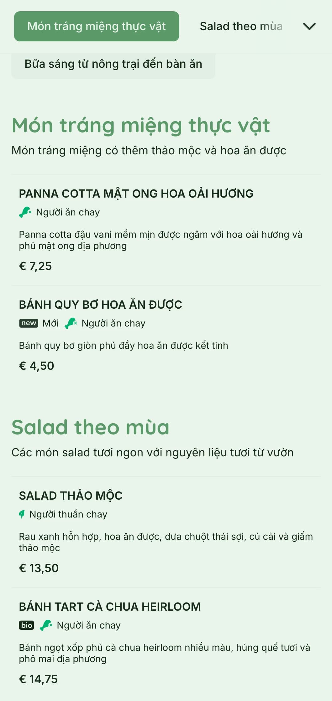 Thiết kế xanh sống động với các yếu tố thực vật dành cho quán cà phê sân vườn và nhà hàng hữu cơ.
