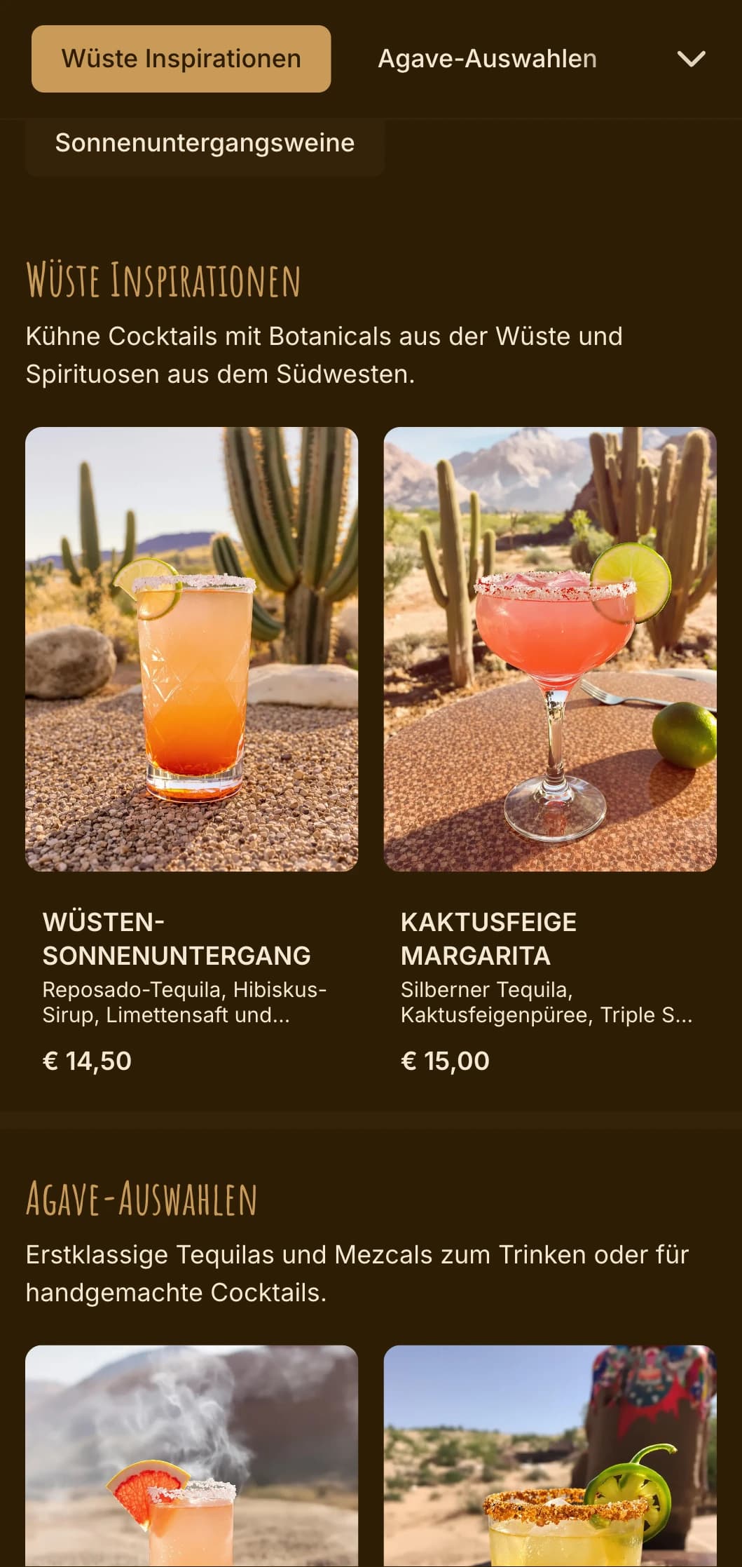 Warme Orange- und Brauntöne, inspiriert von Wüstenlandschaften, für Bohème-Lounges.