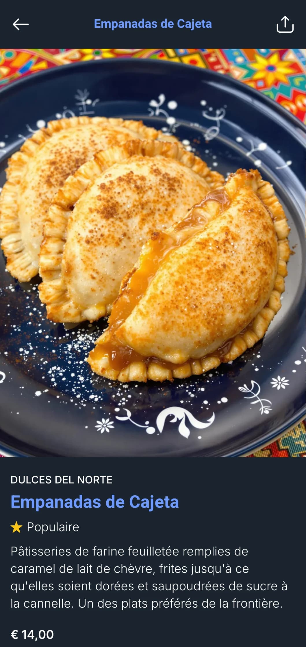 Cuisine audacieuse et copieuse du nord de la frontière mexicaine, avec des accents bleus, des spécialités de tortillas à la farine et des préparations de bœuf grillé.
