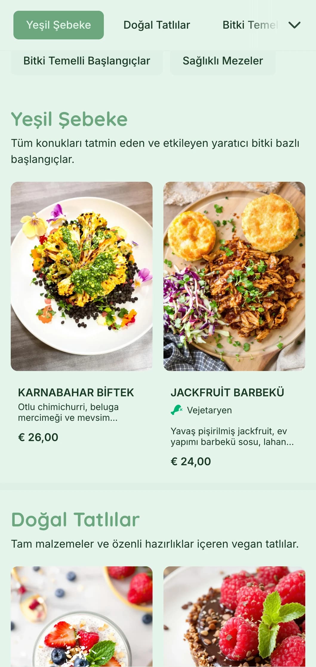 Sağlık bilincine sahip etkinlikler için renkli sunum, yenilikçi vegan mutfağı ve sürdürülebilir unsurlara odaklanan taze bitki bazlı catering.