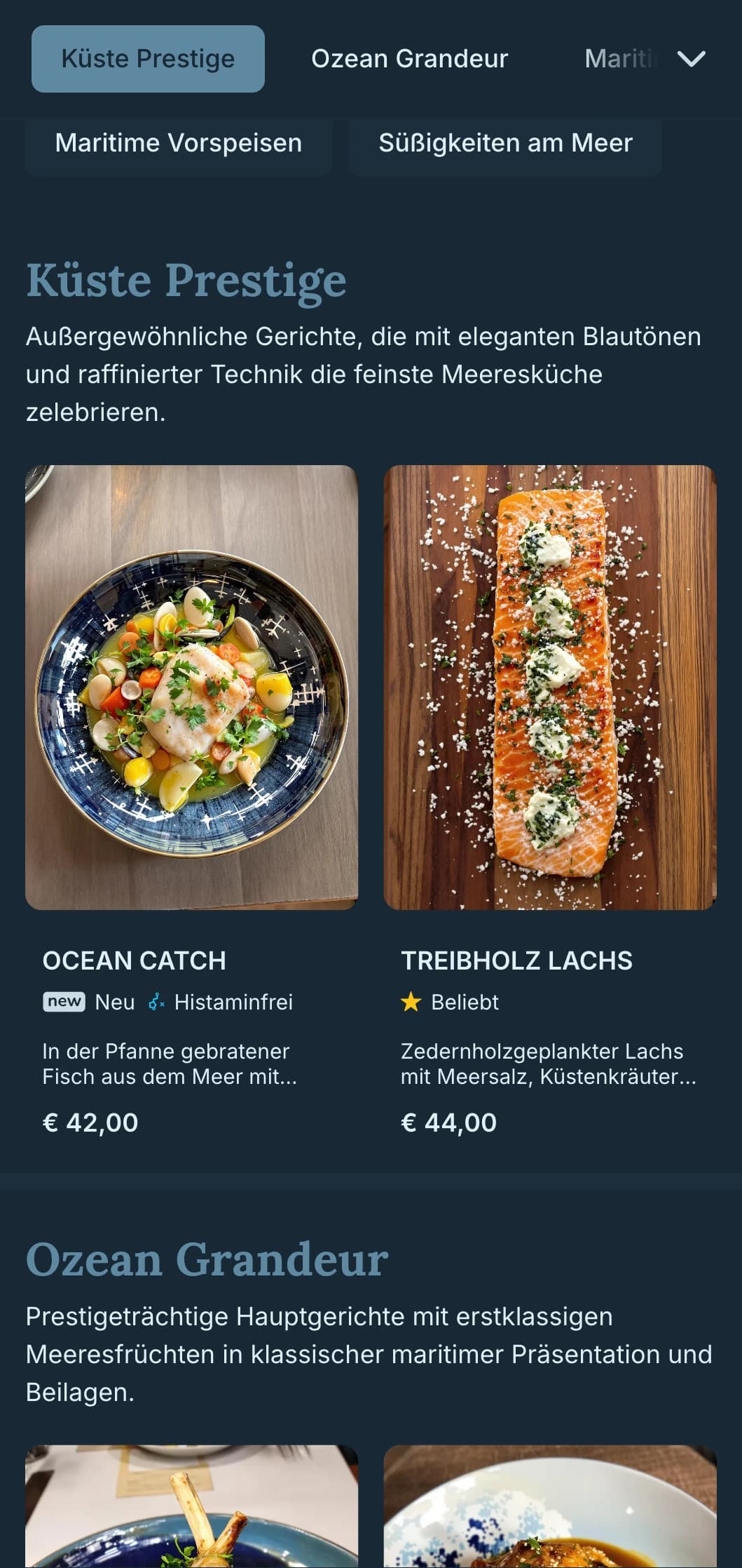 Anspruchsvolle Interpretation von maritimem Luxus mit raffinierten nautischen Elementen und eleganter Küstenästhetik.