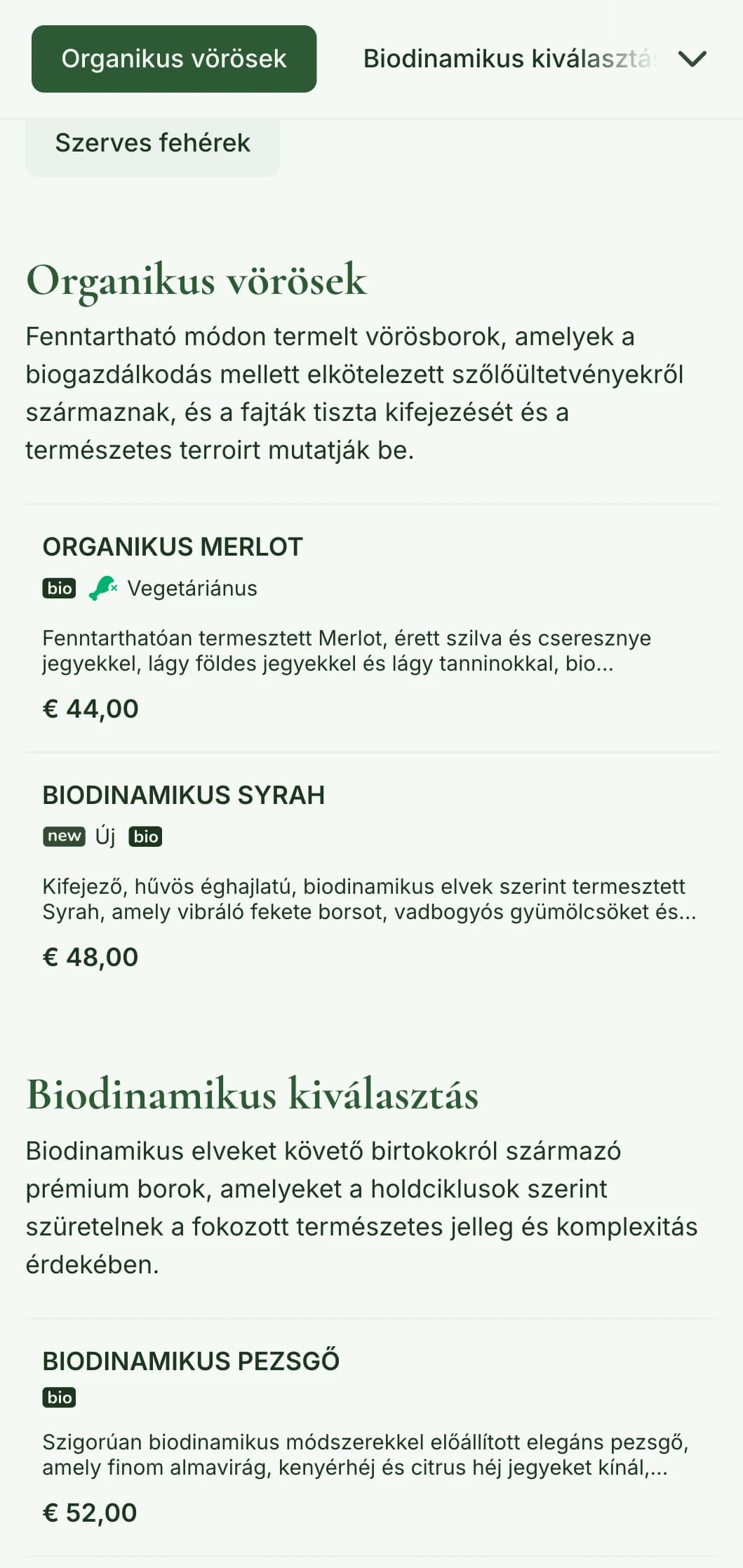A természet ihlette borlap sablon földes tónusokkal és botanikai elemekkel, tökéletes a bioborok és a farmtól az asztalig étteremben.