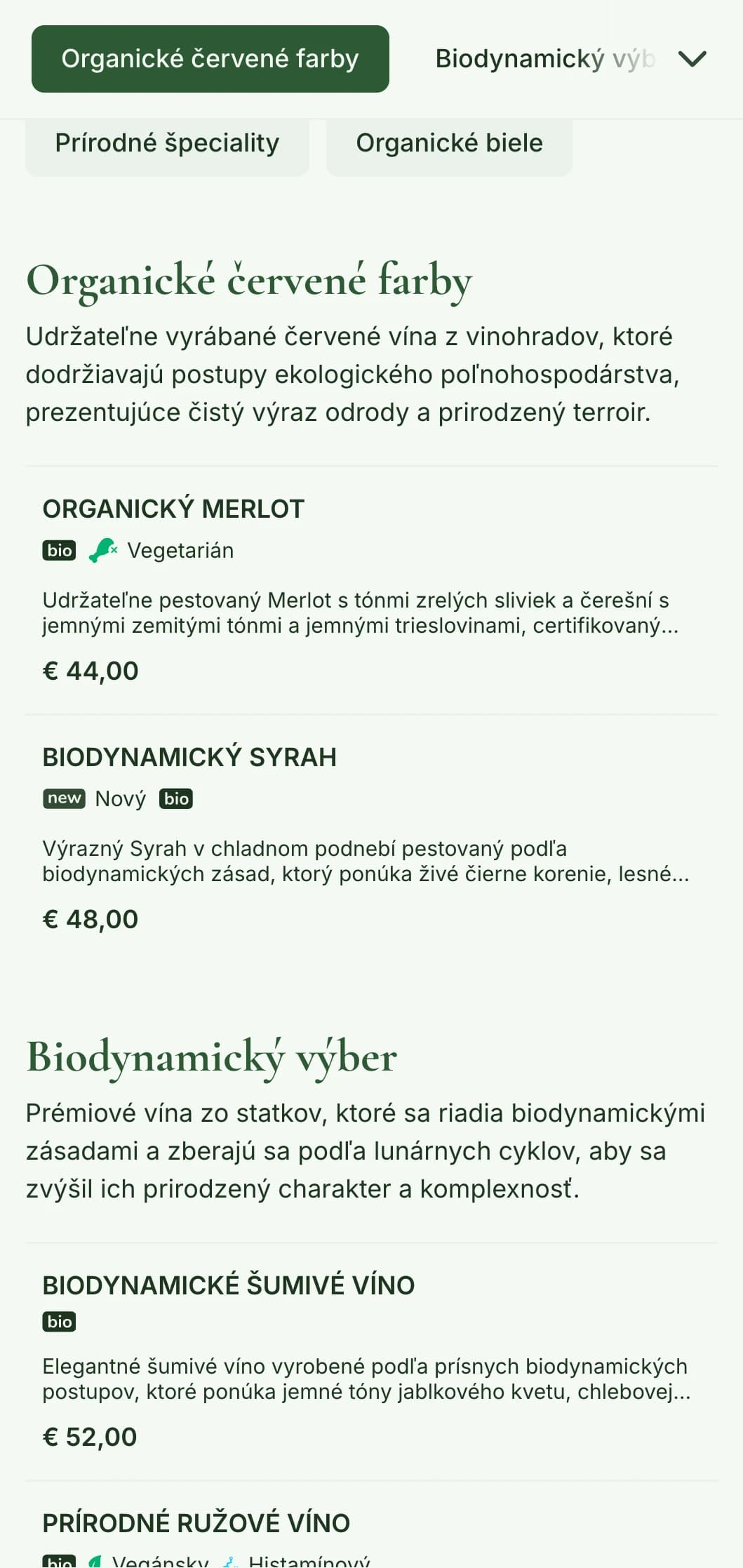 Prírodou inšpirovaná šablóna vínneho lístka so zemitými tónmi a botanickými prvkami, ideálna pre výber organických vín a reštaurácie s farmárskymi špecialitami.