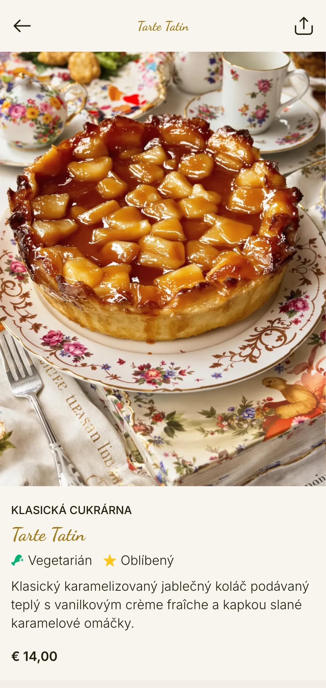 Elegantní šablona pro brunch inspirovaná francouzským stylem s vintage prvky, ideální pro kavárny a čajovny zaměřené na cukrářské výrobky.