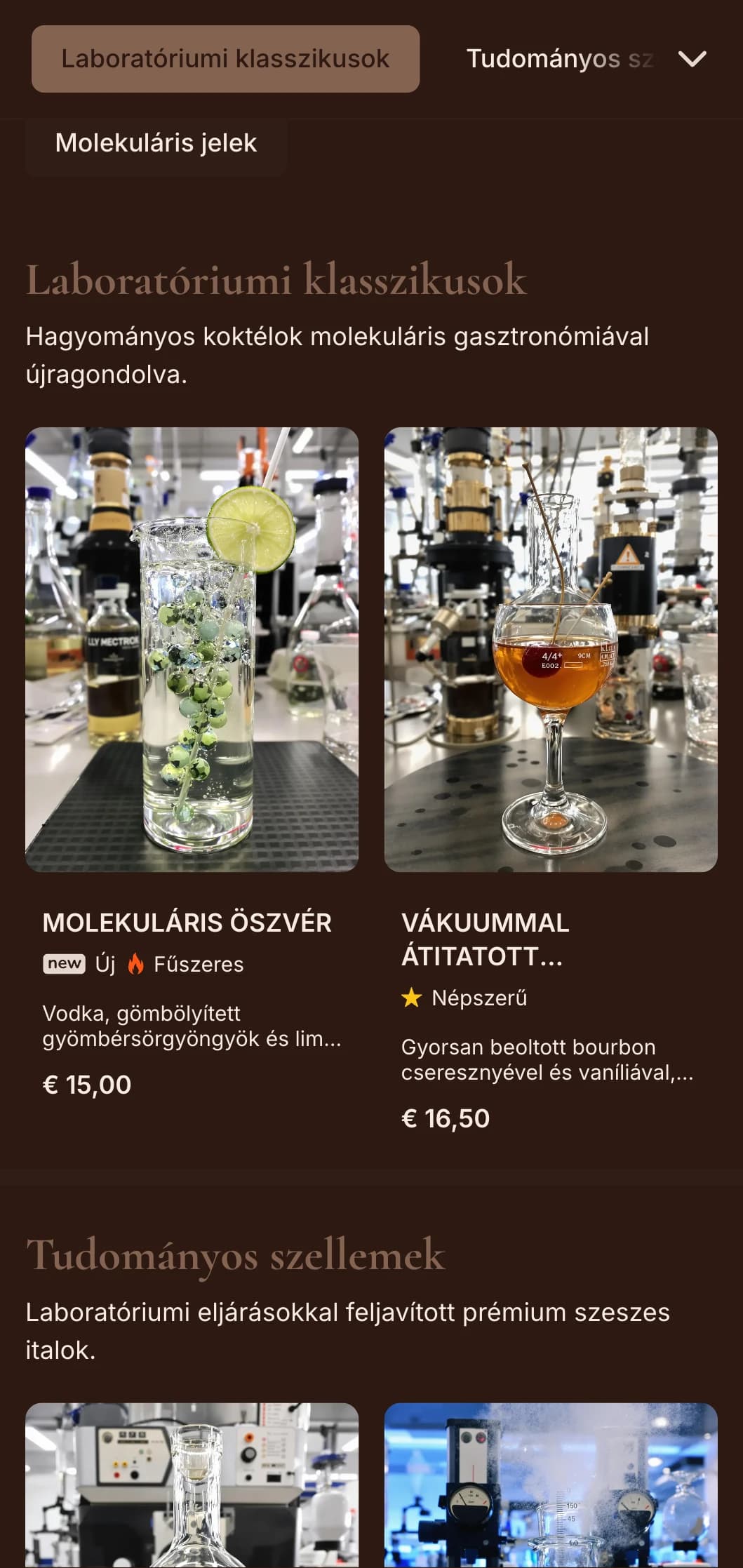 Rejtélyes ihletésű lila design botanikai elemekkel kézműves koktélbárok számára.