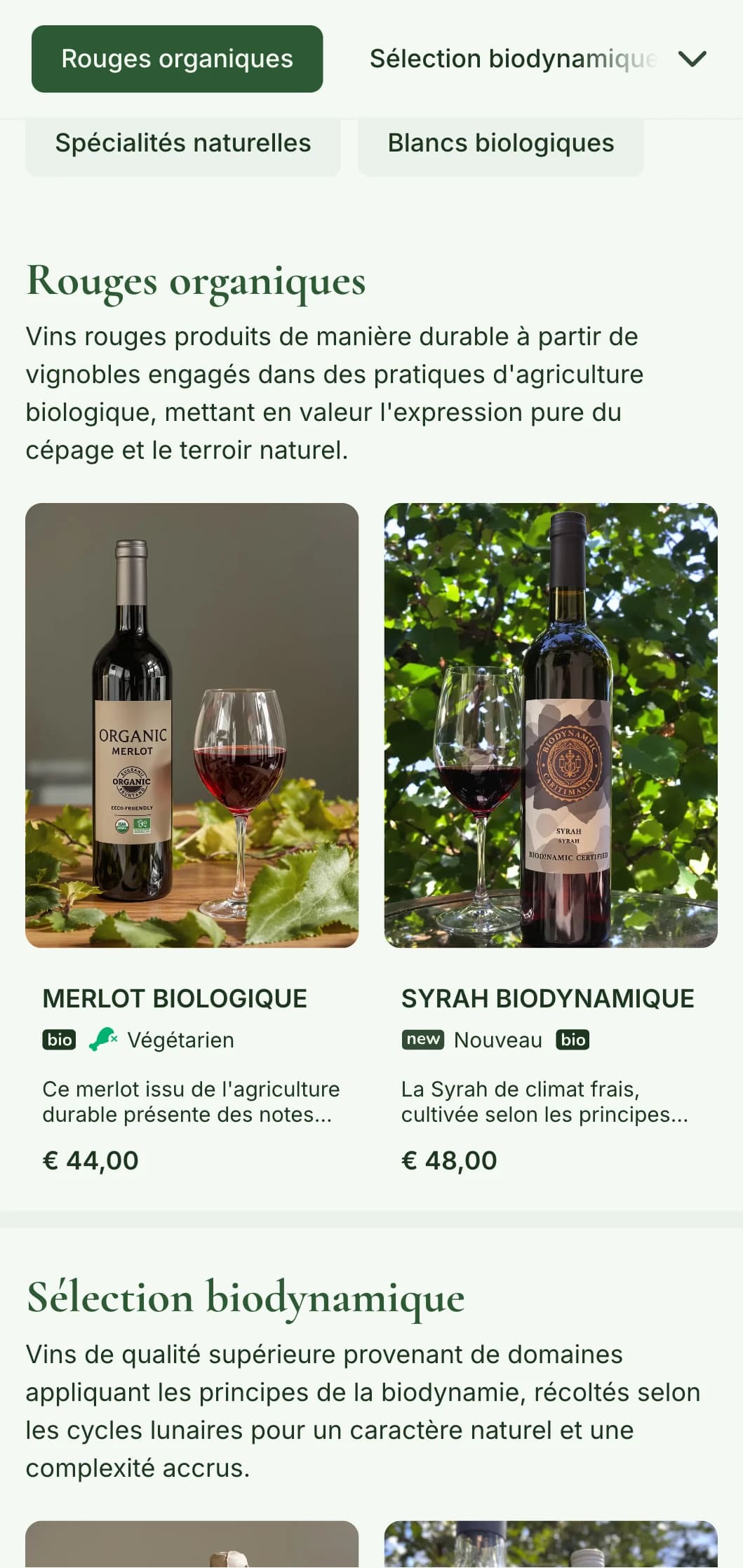 Modèle de carte des vins inspiré de la nature, avec des tons terreux et des éléments botaniques, parfait pour les sélections de vins biologiques et les restaurants de la ferme à la table.