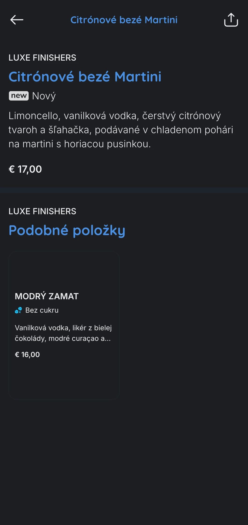 Moderný dizajn v chladných tónoch pre špičkové hotelové bary a salóniky s elegantnou typografiou a azúrovými akcentmi.