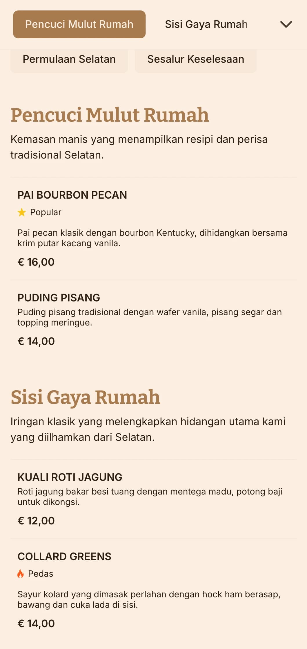 Katering gaya Selatan yang menyejukkan hati menampilkan klasik keselesaan, bahagian yang murah hati dan persembahan gaya rumah untuk perjumpaan keluarga dan perhimpunan kasual.