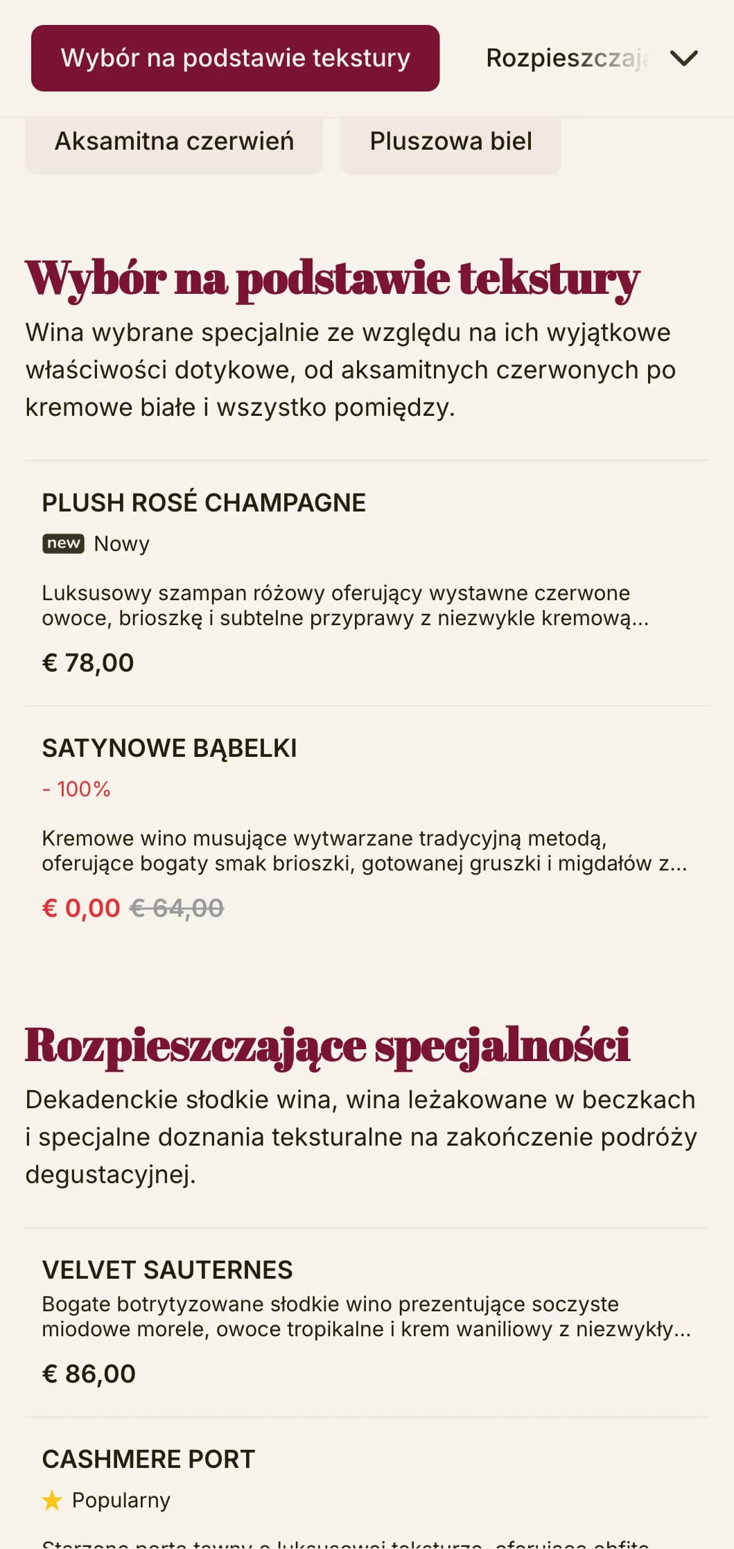 Dramatycznie luksusowy szablon karty win z głębokimi czerwonymi akcentami i wyrafinowaną typografią, idealny do ekskluzywnych salonów winiarskich i lokali wieczornych.