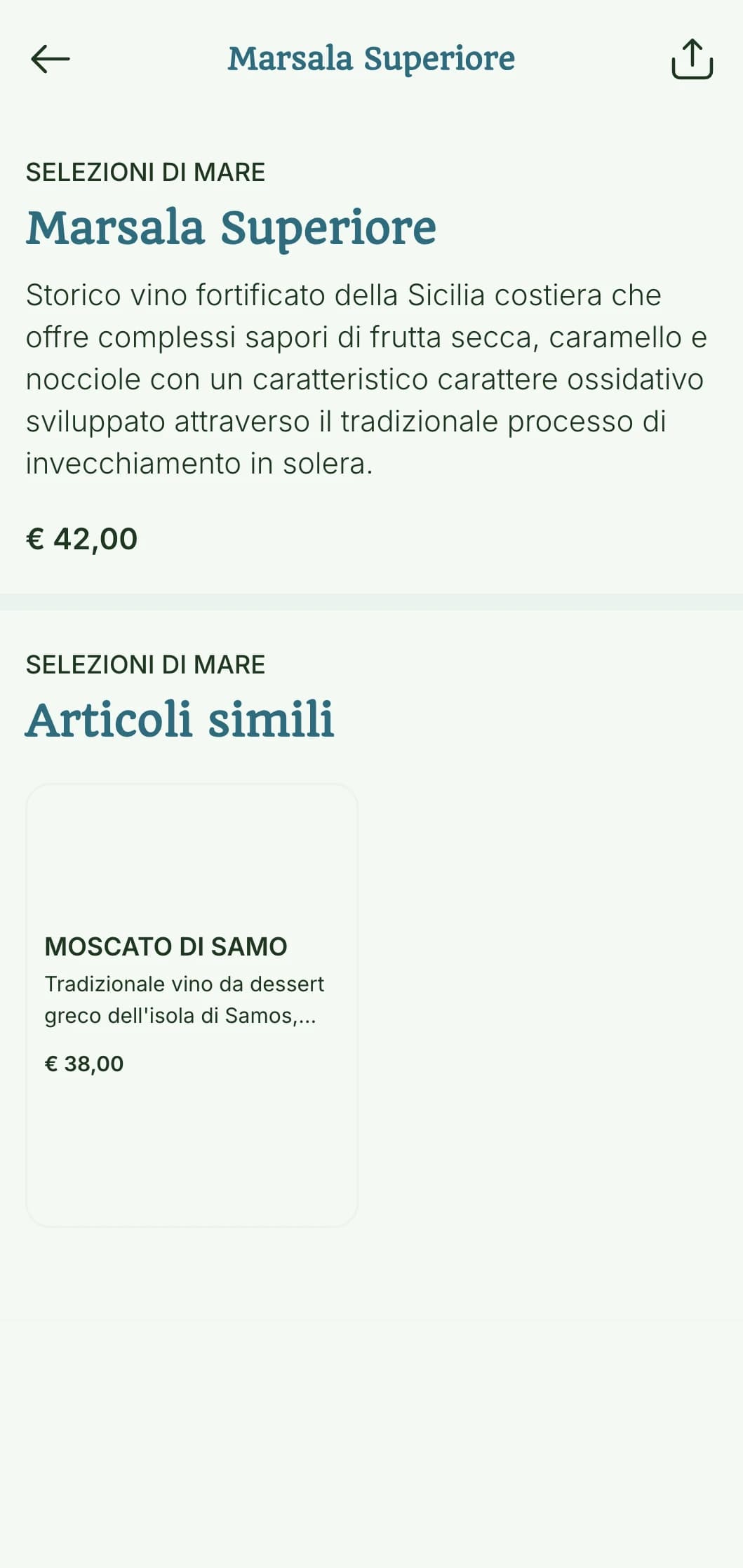 Modello di carta dei vini di ispirazione mediterranea con accenti azzurri e immagini costiere, perfetto per ristoranti di pesce e wine bar sul lungomare.