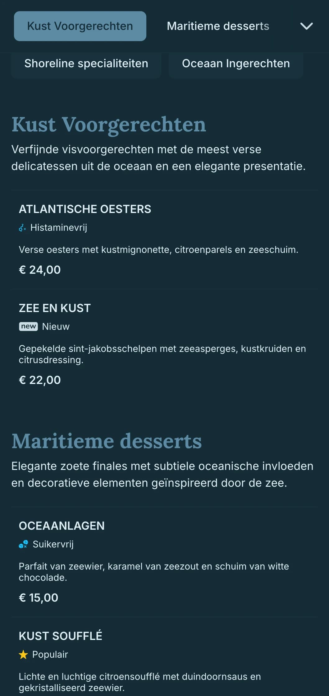 Verfijnde kustelegantie die nautische invloeden combineert met verfijnde eetkameresthetiek.