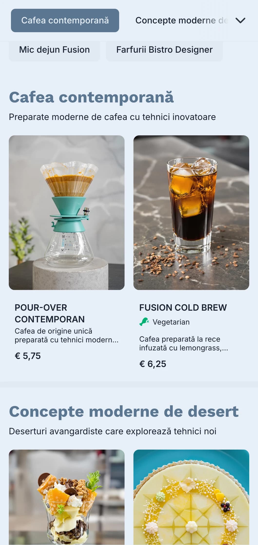 Design contemporan curat cu accente teal pentru bistrouri moderne și cafenele fusion.