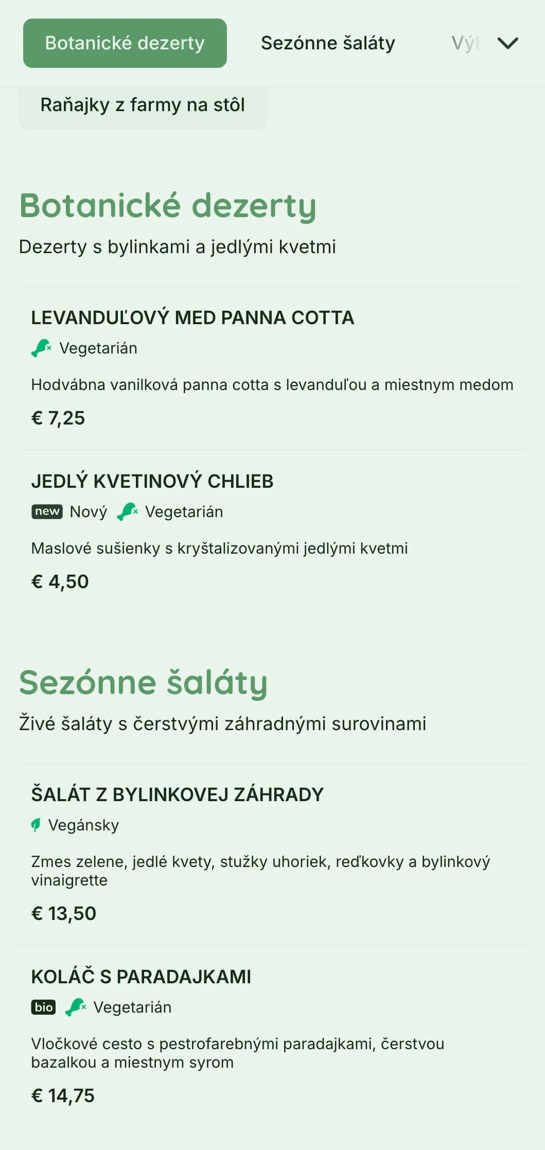 Žiarivý zelený dizajn s botanickými prvkami pre záhradné kaviarne a ekologické reštaurácie.