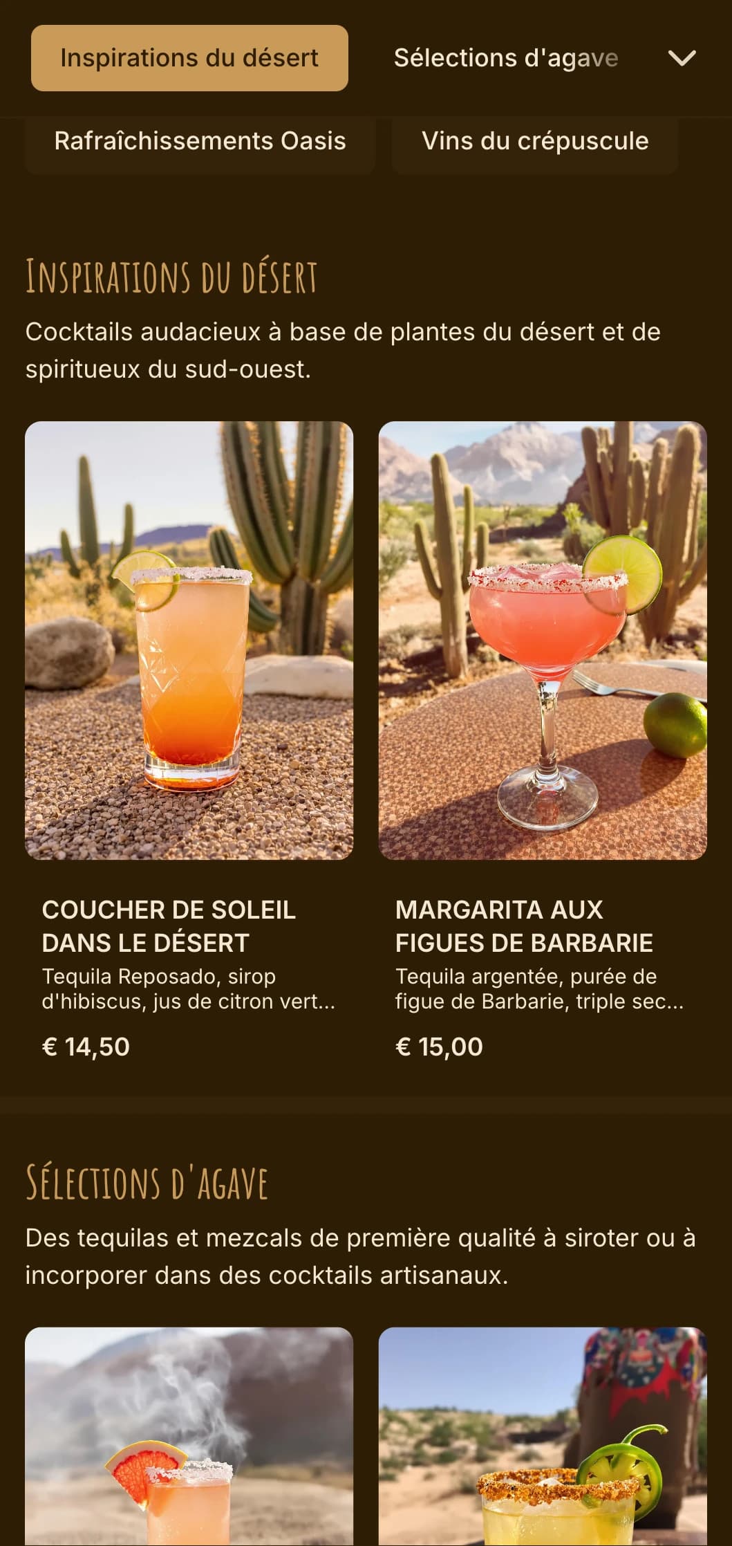 Des tons chauds orange et bruns inspirés des paysages désertiques pour des salons bohèmes.