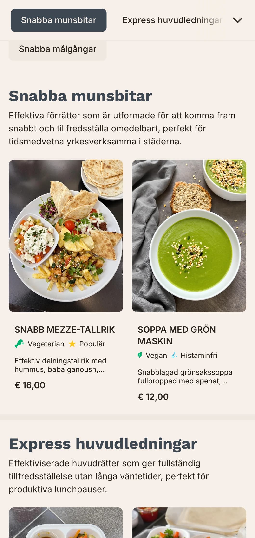 Effektiv, stadsinspirerad lunchmenydesign med djärv typografi och tydlig organisation, perfekt för livliga stadsrestauranger som serverar yrkesverksamma med begränsad lunchtid.