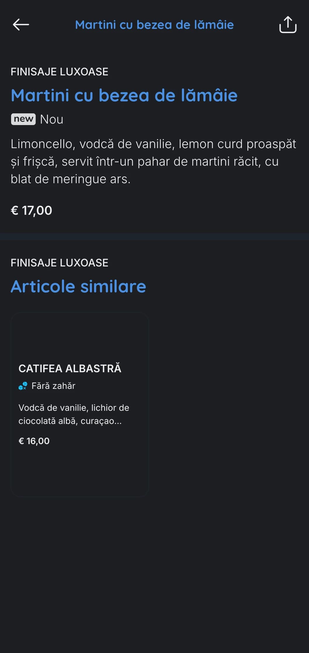 Un design contemporan, în tonuri reci, pentru barurile și lounge-urile hotelurilor de lux, cu tipografie elegantă și accente azurii.