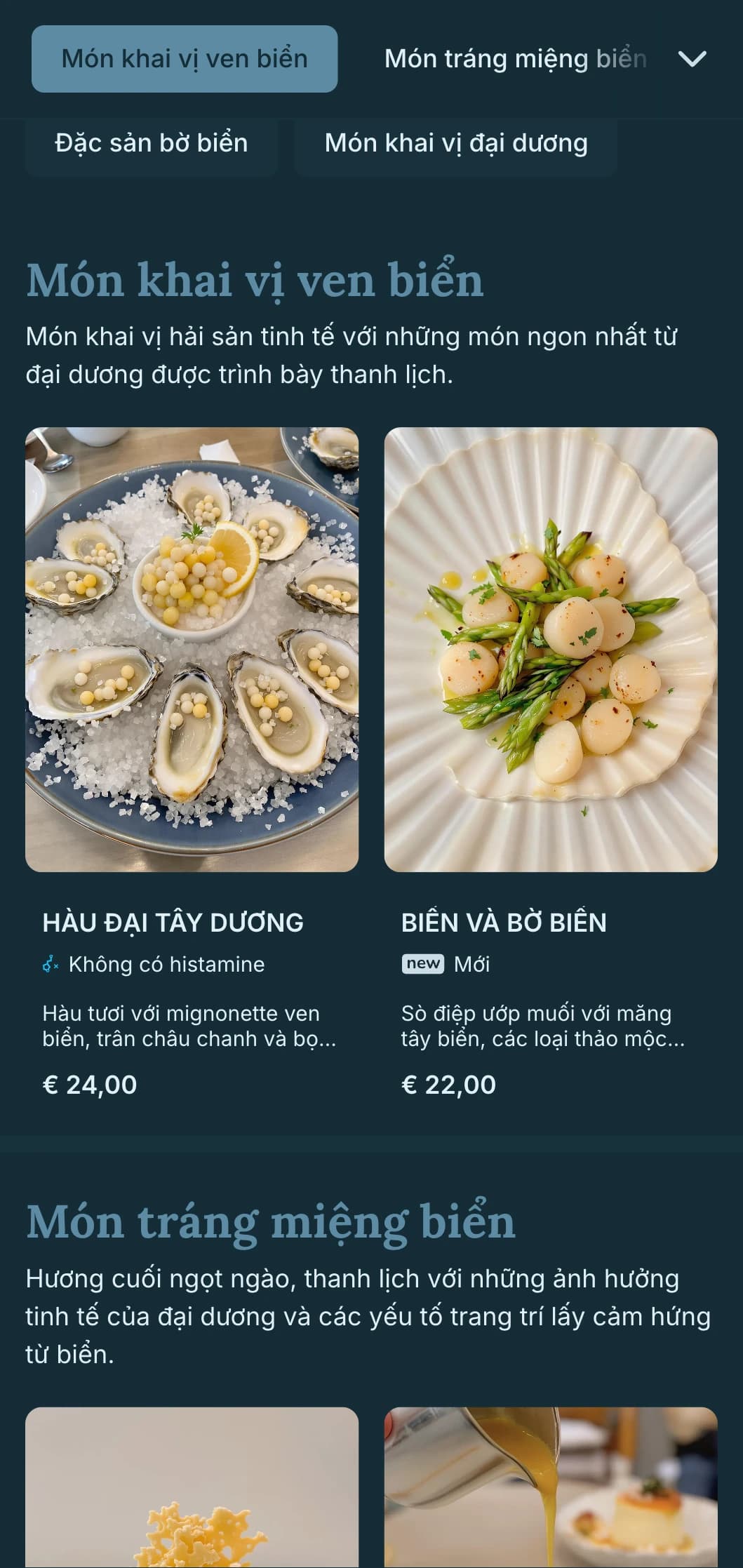 Sự thanh lịch tinh tế của bờ biển kết hợp giữa phong cách hàng hải với nét thẩm mỹ ẩm thực tinh tế.