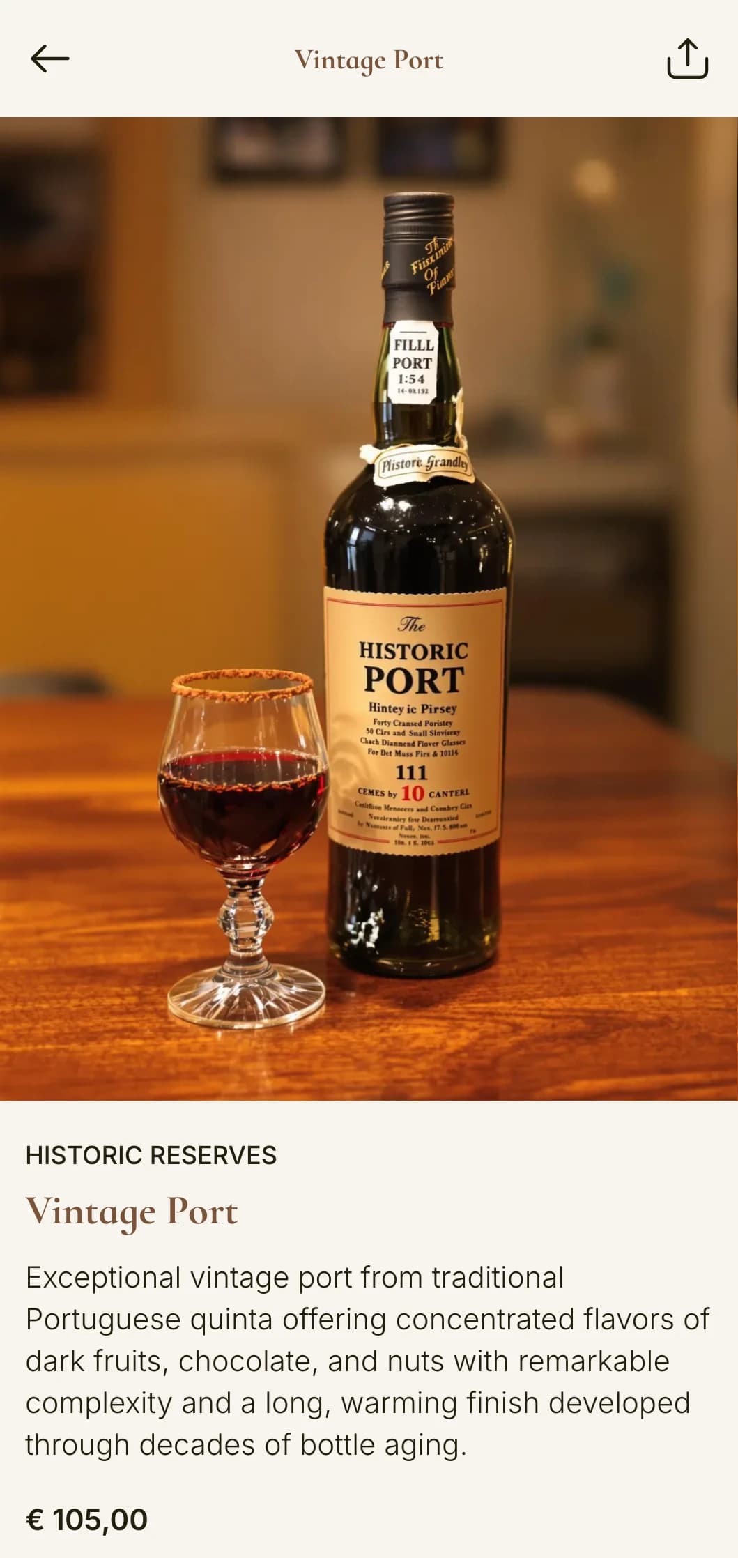 Richly traditional wine list template with golden-brown accents and classic typography, perfect for established wineries and heritage restaurants.