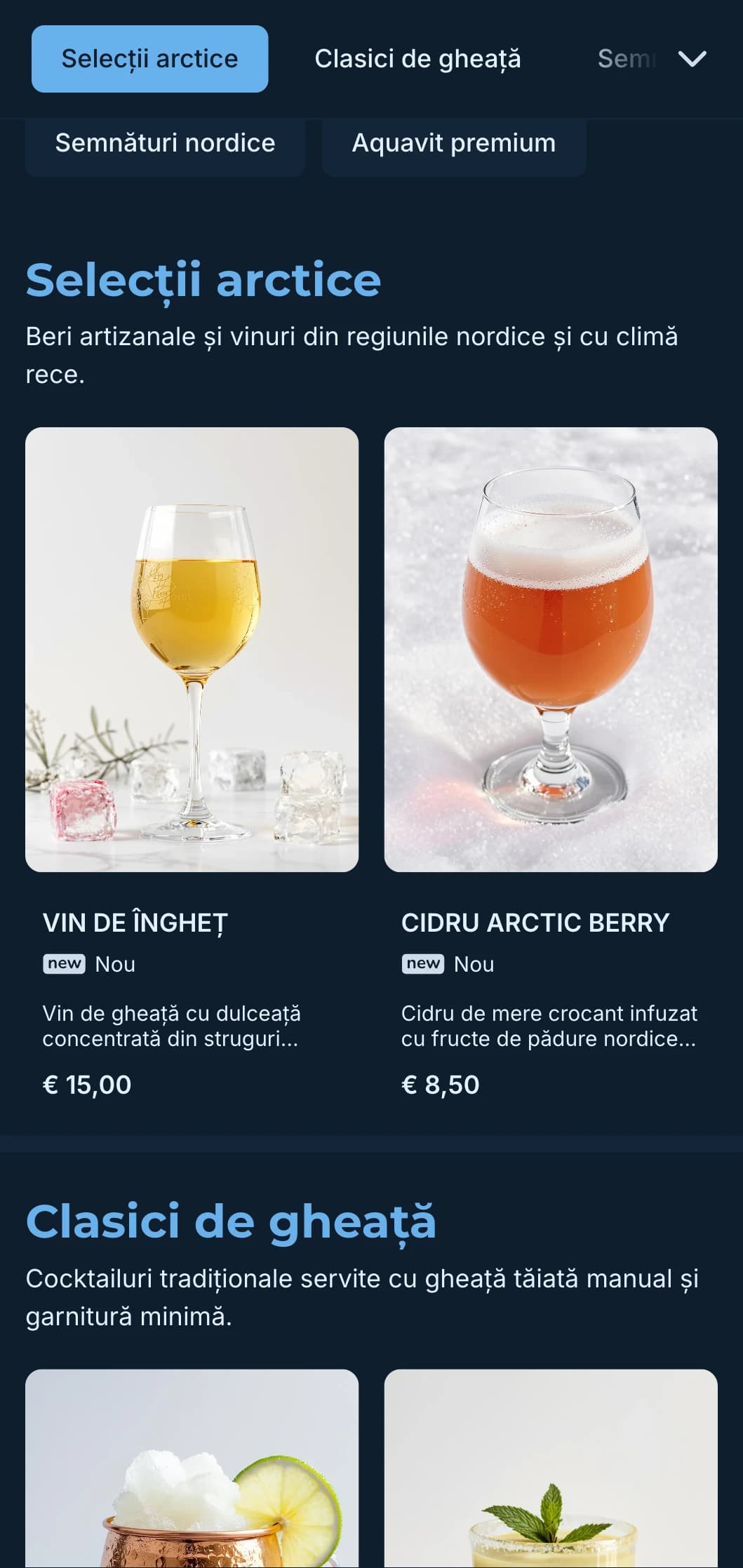 Design curat de inspirație scandinavă cu tonuri reci de albastru pentru unități moderne.