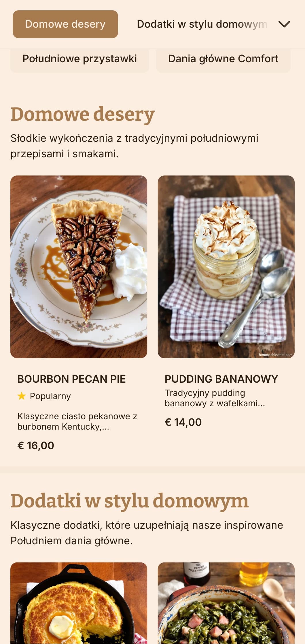 Ciepły catering w południowym stylu z klasycznymi daniami, obfitymi porcjami i domową prezentacją na zjazdy rodzinne i swobodne spotkania.