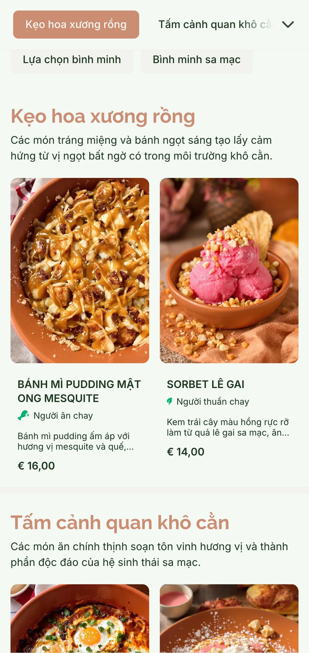 Mẫu bữa sáng muộn ấm áp, gần gũi với tông màu đất nung, hoàn hảo cho các quán cà phê theo phong cách Tây Nam và bối cảnh khô cằn.