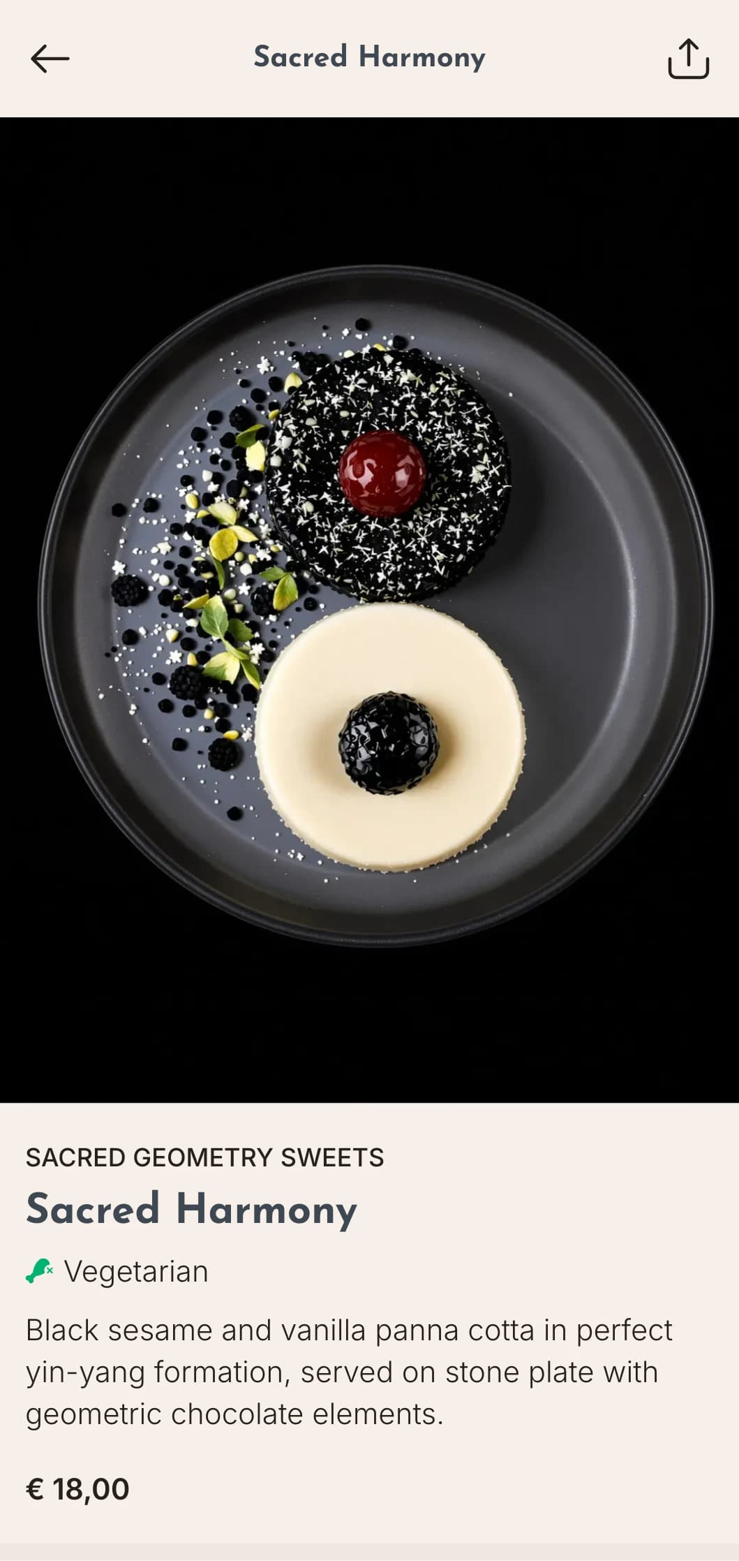 Contemporary sushi menu featuring clean geometric patterns inspired by traditional zen principles.