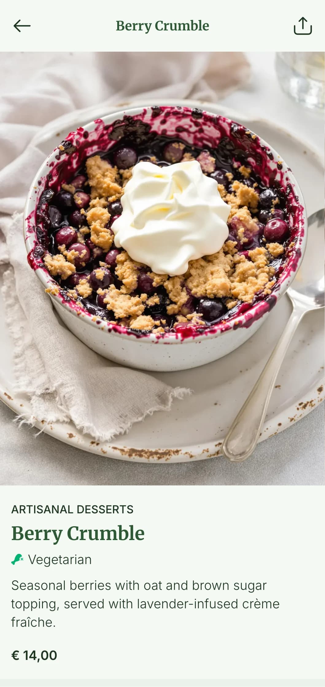 A sophisticated dinner menu featuring natural elements and earthy tones, perfect for farm-to-table restaurants and bistros highlighting seasonal ingredients.