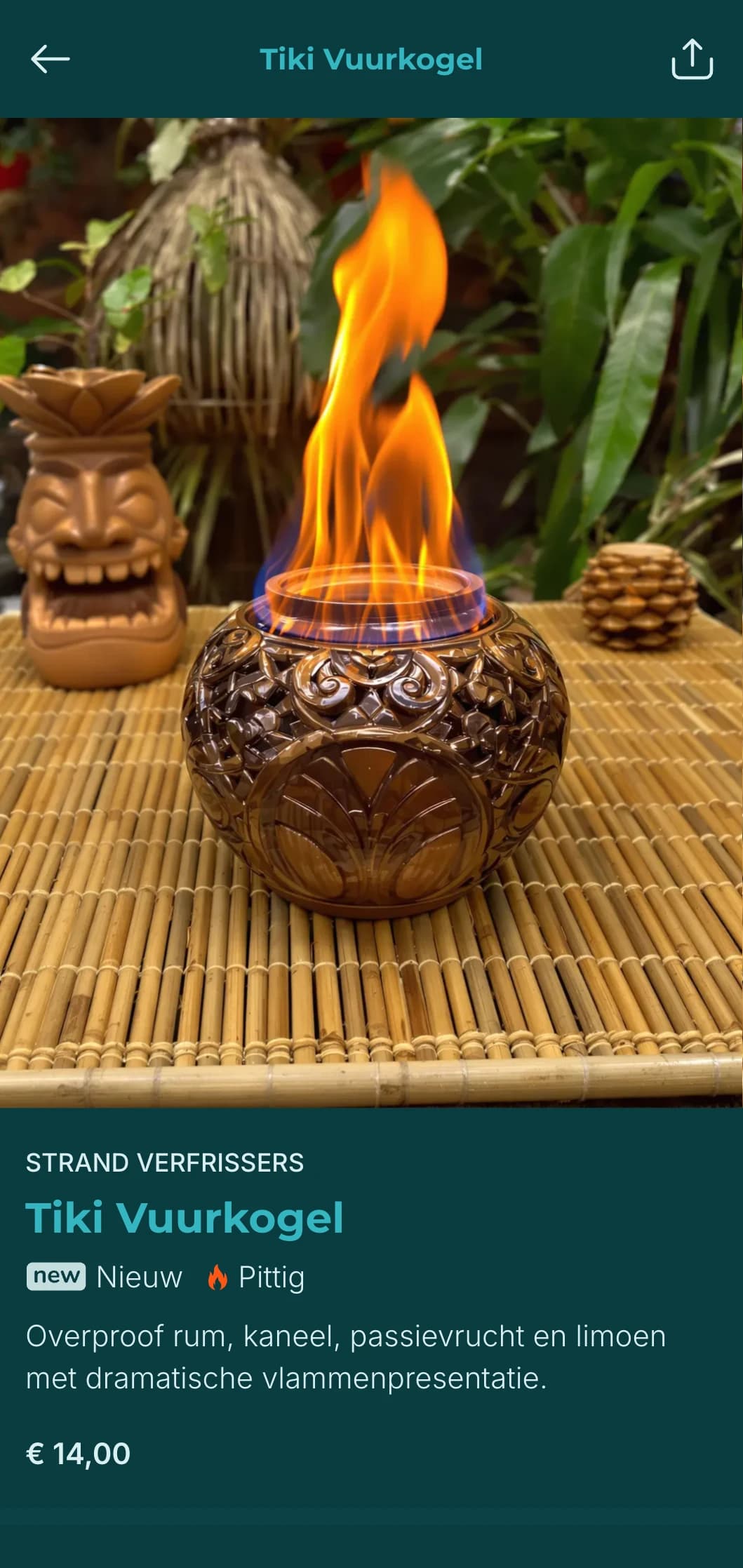 Helder turquoise met palmmotieven voor tropische bars met vakantie-inspiratie.