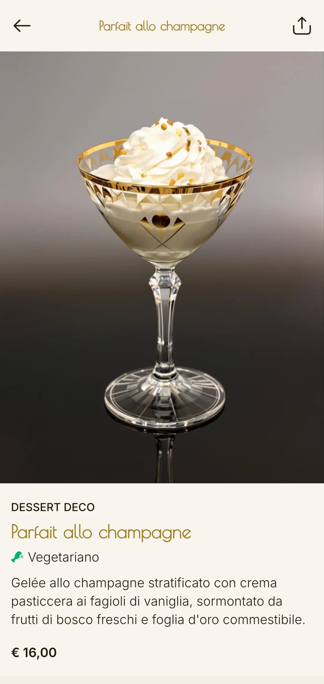 Modello per brunch di ispirazione glamour anni '20 con motivi geometrici, perfetto per locali di lusso a tema vintage.