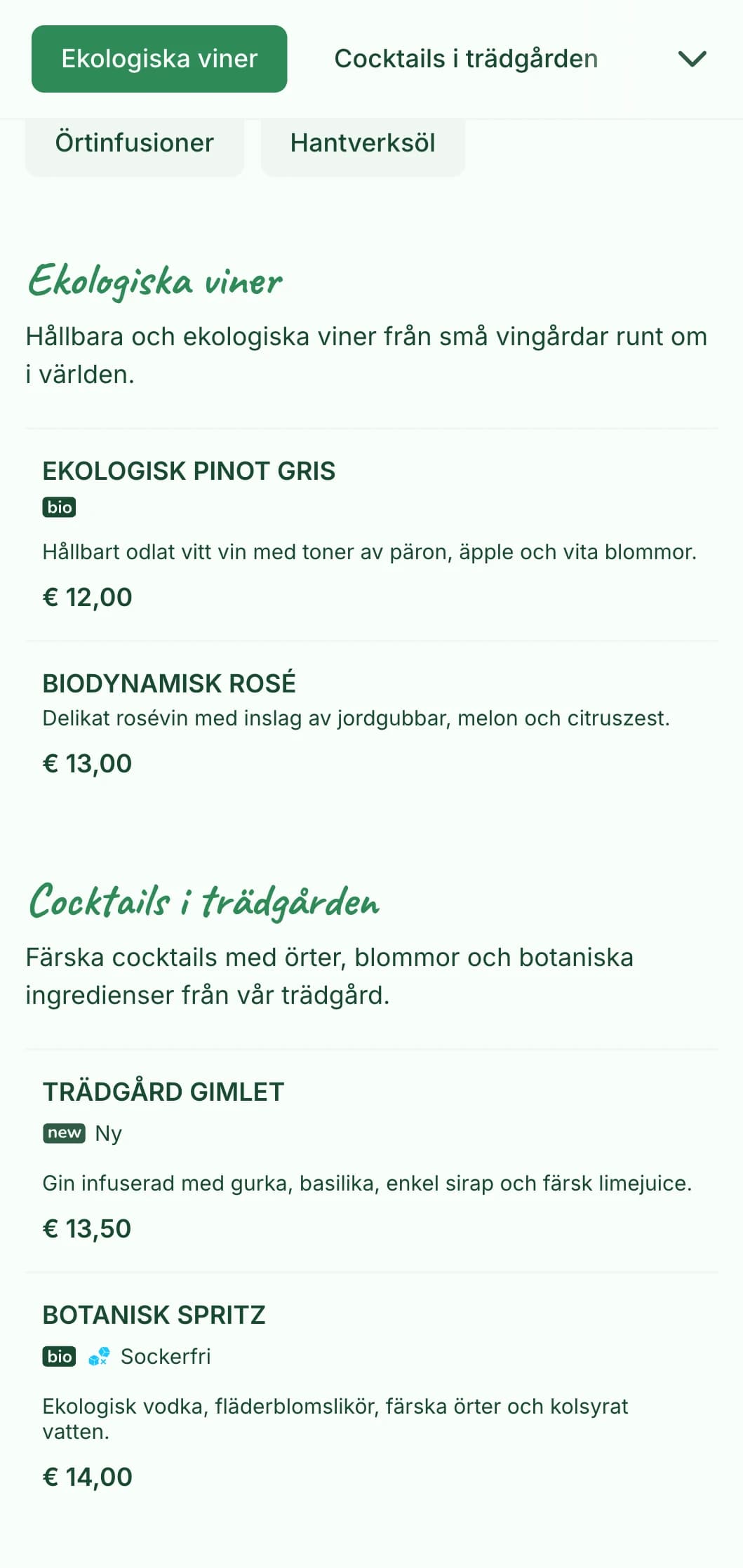 Fräsch design med grönt tema och botaniska element för trädgårdsbarer och terrasser.