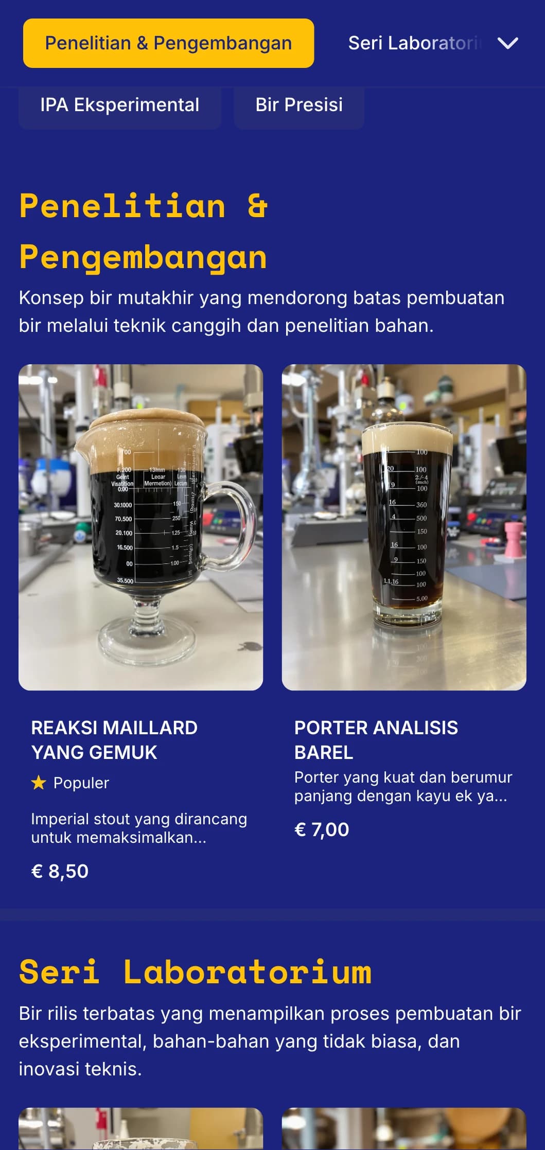 Estetika ilmiah modern untuk kilang bir eksperimental dan laboratorium bir, yang menampilkan grafik presisi dan detail teknis.
