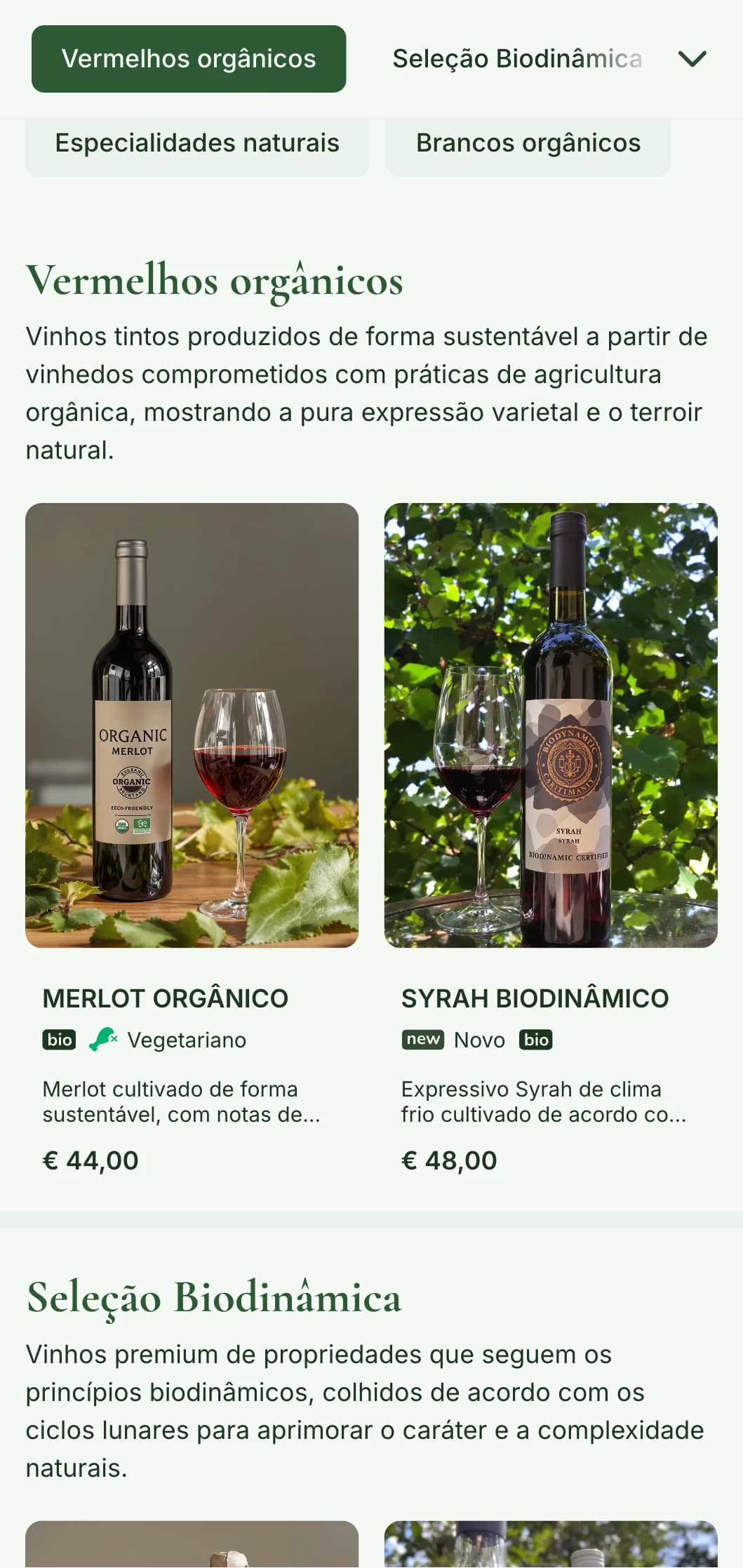 Modelo de carta de vinhos inspirado na natureza, com tons terrosos e elementos botânicos, perfeito para seleções de vinhos orgânicos e restaurantes de comida típica.