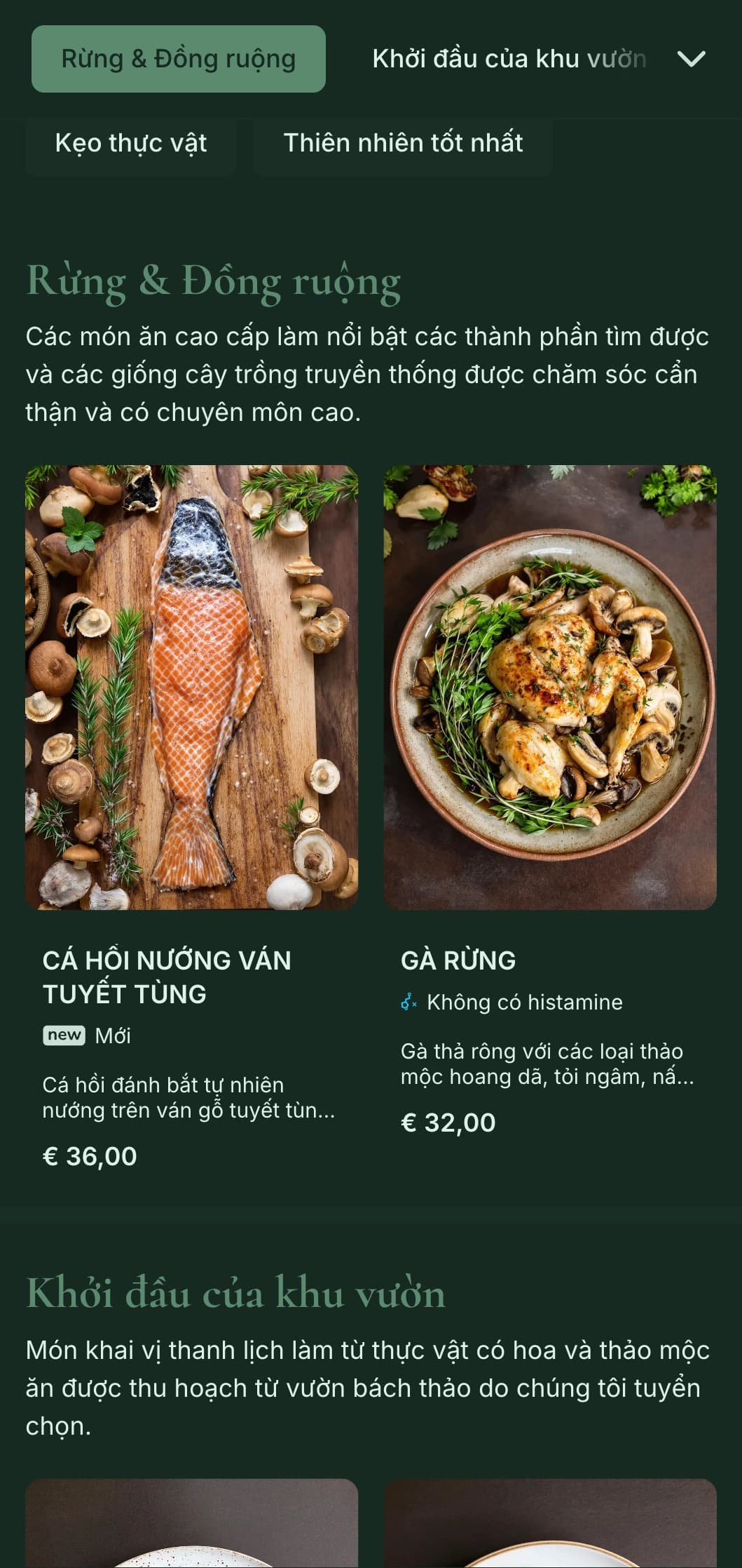 Sự thanh lịch tự nhiên tinh tế với ảnh hưởng từ thực vật, hoàn hảo cho các bữa ăn sang trọng lấy cảm hứng từ nông trại và khu vườn.