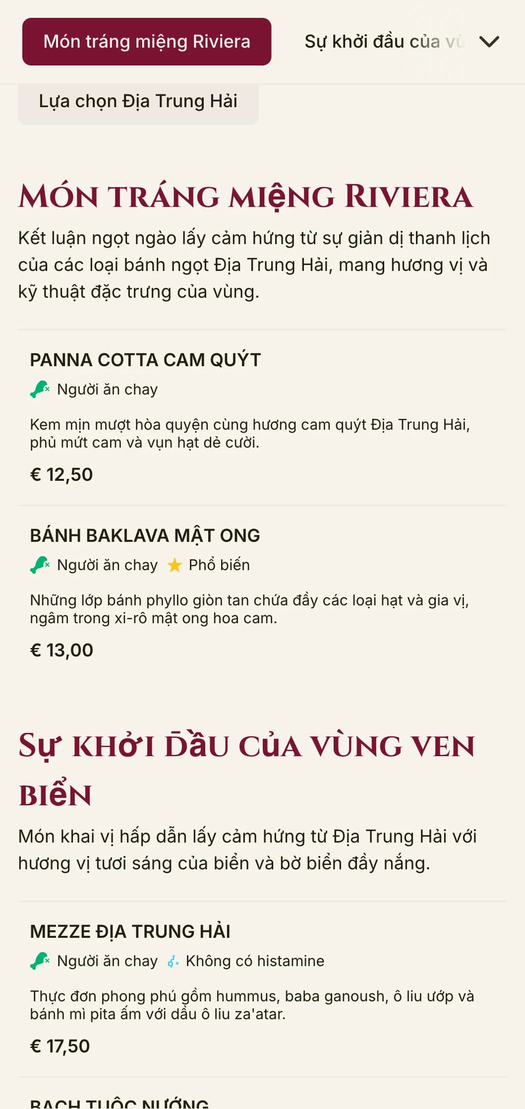 Thiết kế thực đơn bữa trưa ấn tượng lấy cảm hứng từ Địa Trung Hải với điểm nhấn sống động và cách bố trí thanh lịch, hoàn hảo cho các nhà hàng ven biển cao cấp và địa điểm ăn uống nghỉ dưỡng.