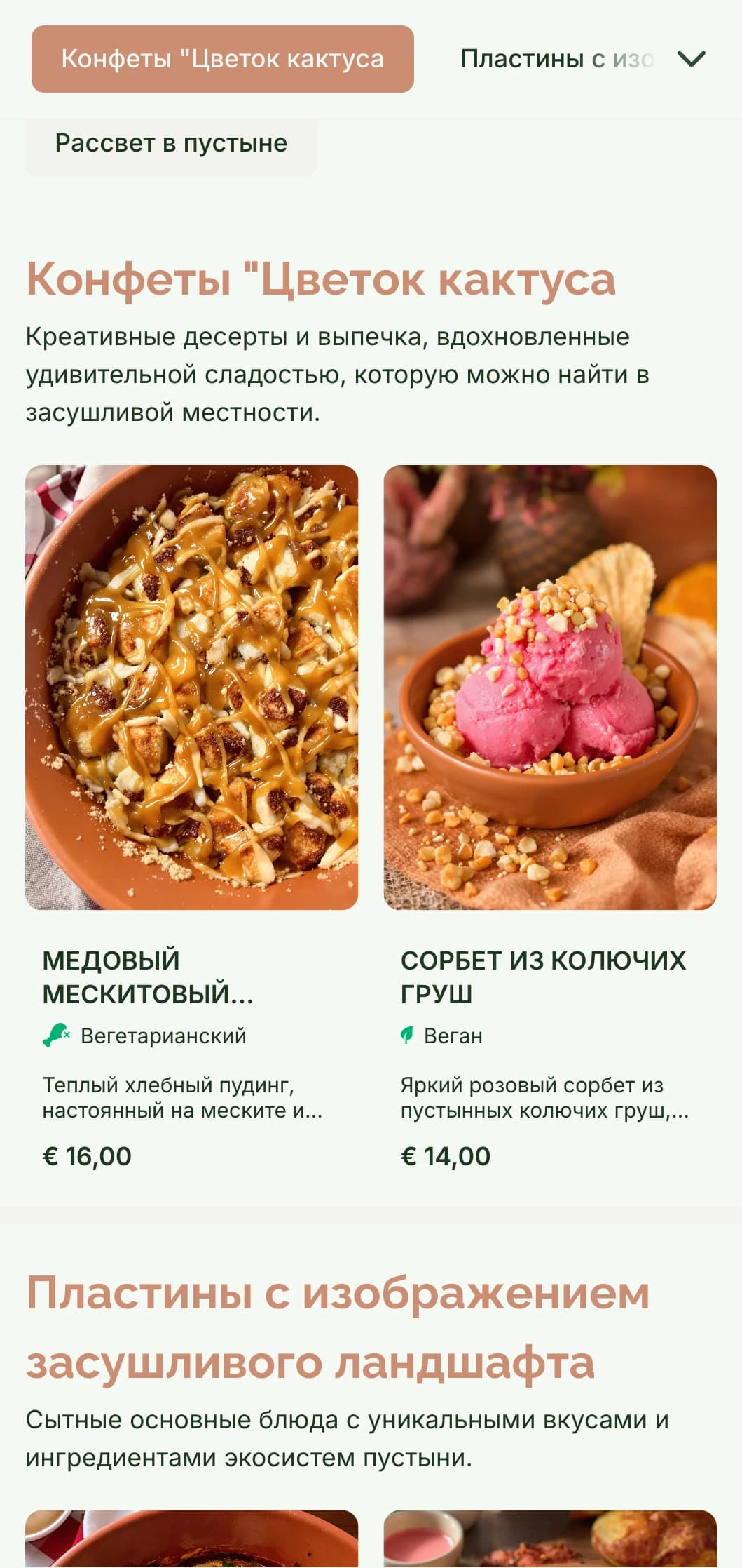 Теплый, земляной шаблон для бранча с терракотовыми тонами, идеально подходящий для кафе в стиле юго-запада и засушливых мест.