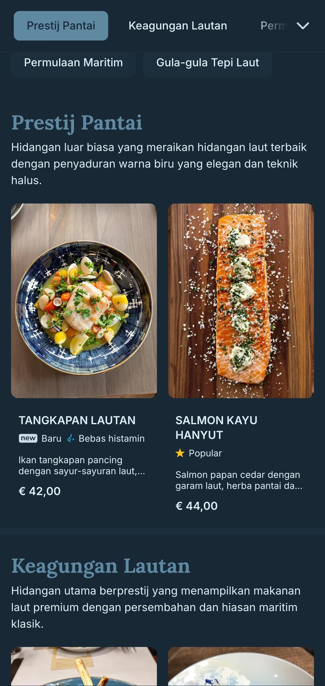 Tafsiran canggih kemewahan maritim dengan unsur nautika yang diperhalusi dan estetika pantai yang elegan.