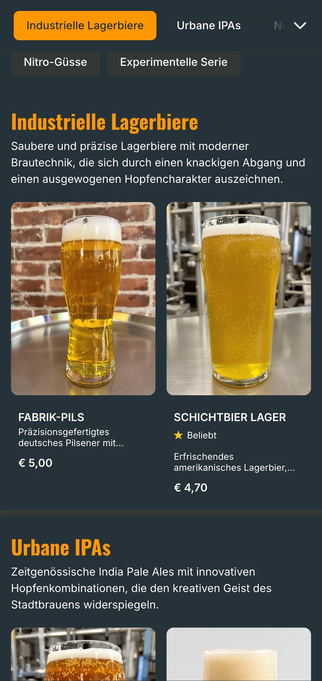 Industriell inspirierte Schablone mit Metallakzenten und urbaner Ästhetik, ideal für Stadtbrauereien und moderne Schankräume.