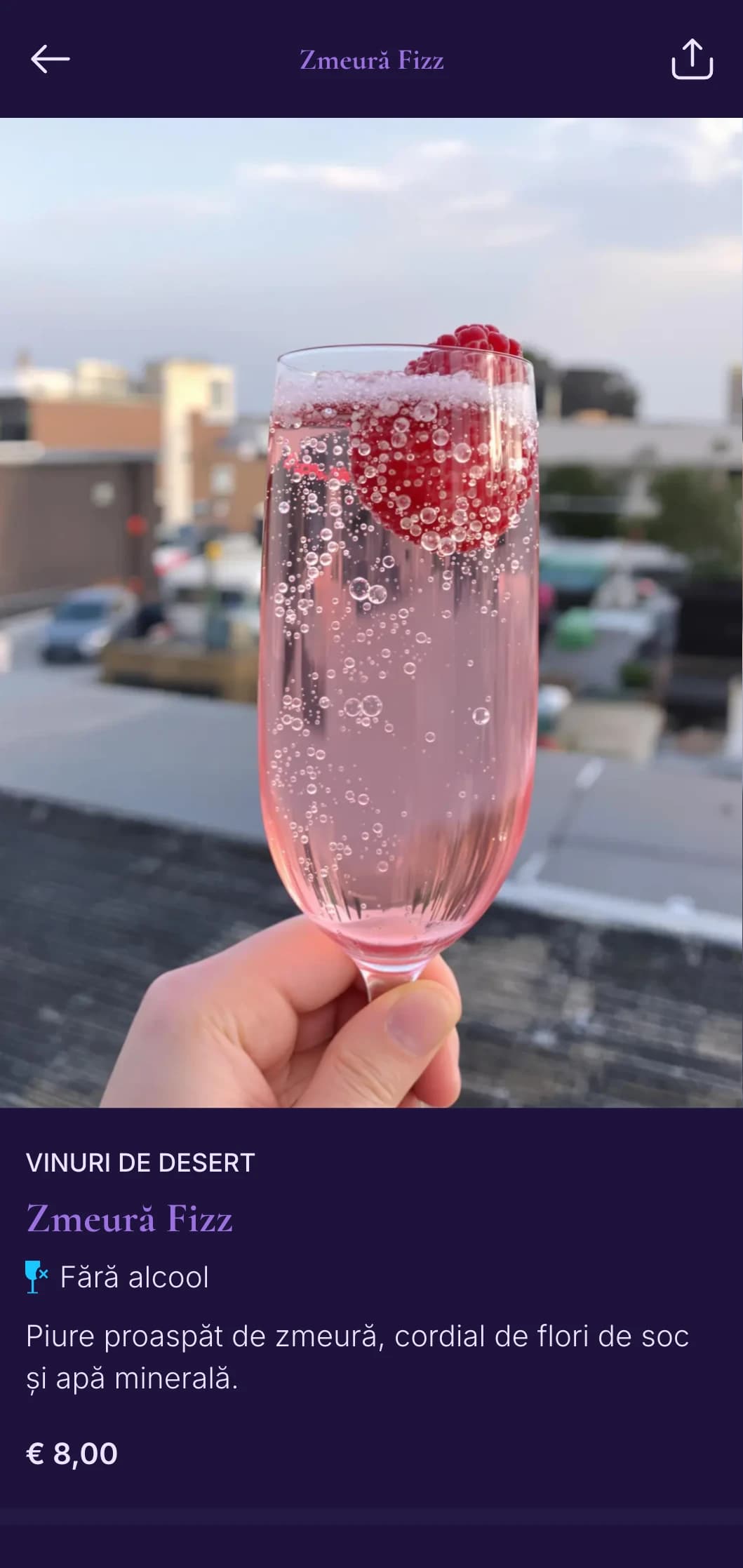 Design violet moale cu elemente stelare pentru baruri pe acoperiș și locuri romantice.