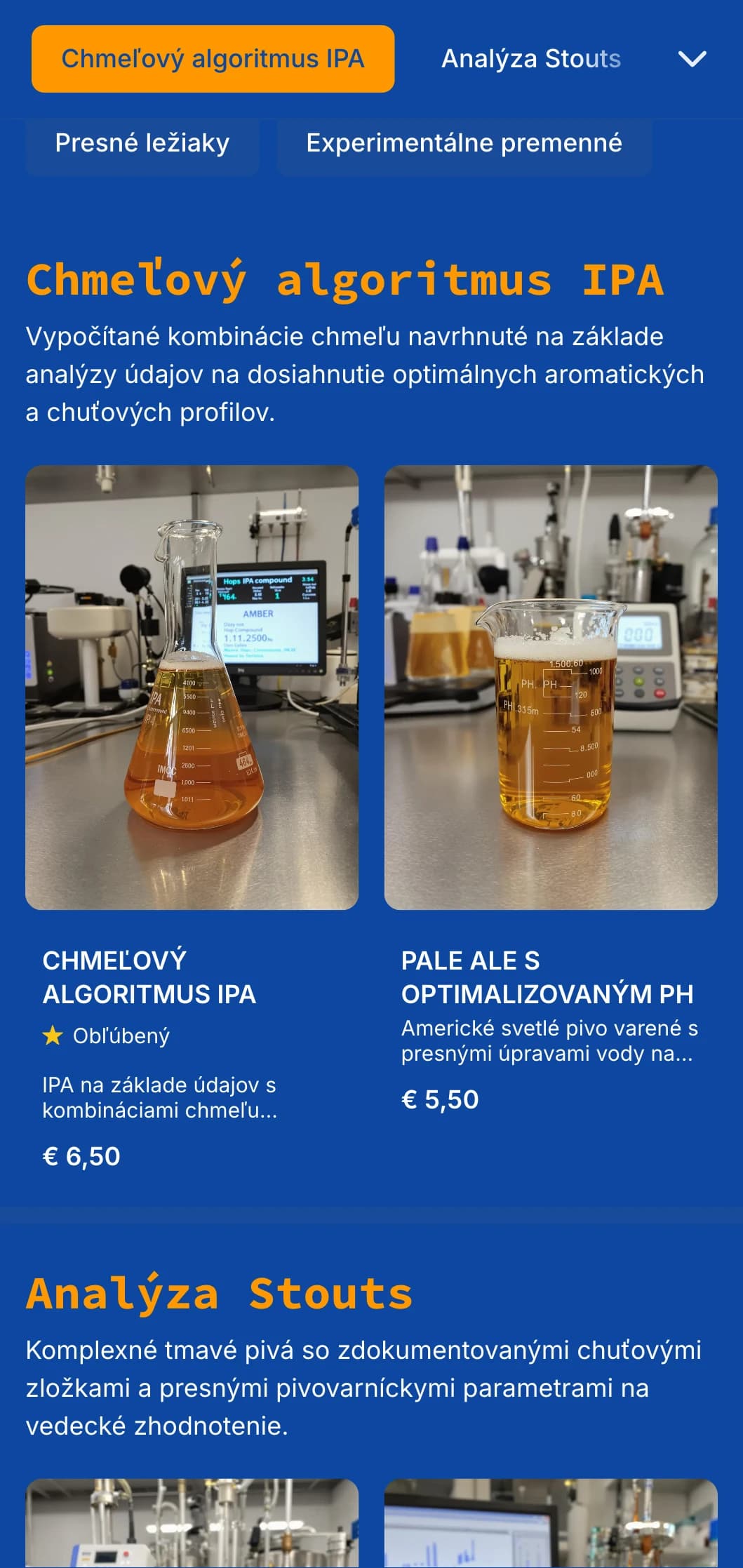 Technický a precízny dizajn s estetikou plánov a prvkami vizualizácie údajov, ideálny pre pivovarnícke spoločnosti, ktoré zdôrazňujú vedecké procesy.