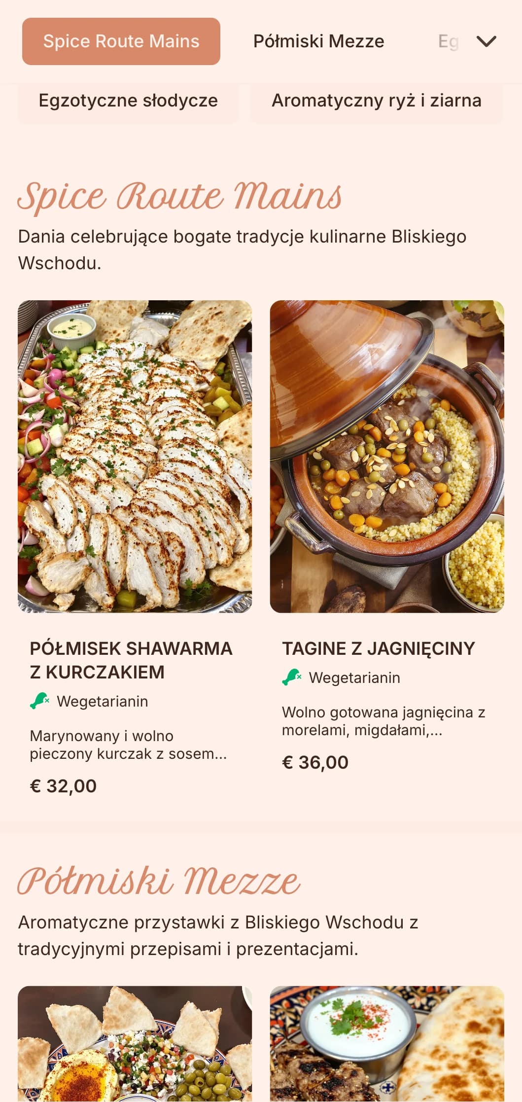 Bogaty, aromatyczny bliskowschodni catering z żywymi przyprawami, tradycyjnymi przepisami i autentyczną prezentacją na wydarzenia kulturalne i specjalne okazje.
